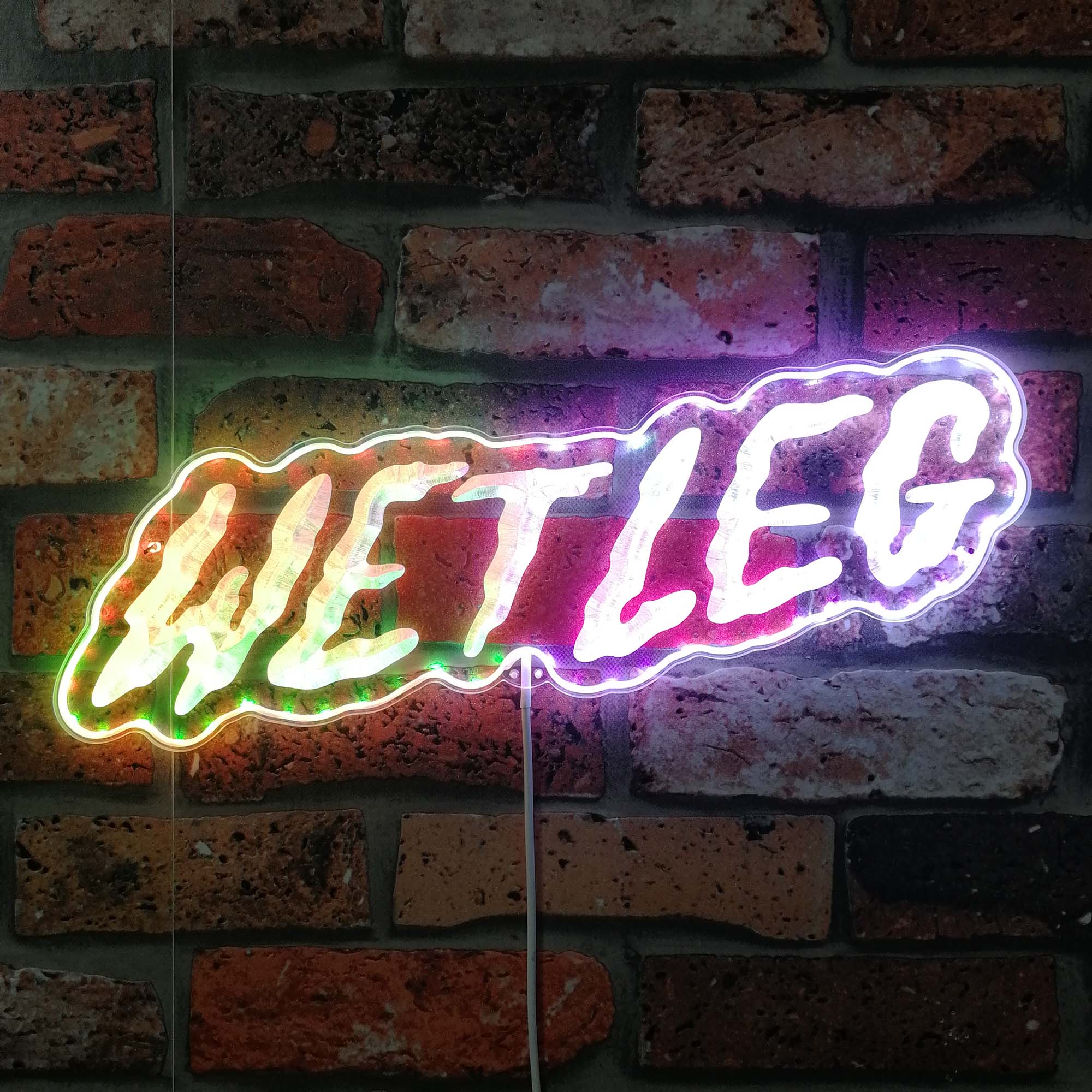 Wetleg Dynamic RGB Edge Lit LED Sign