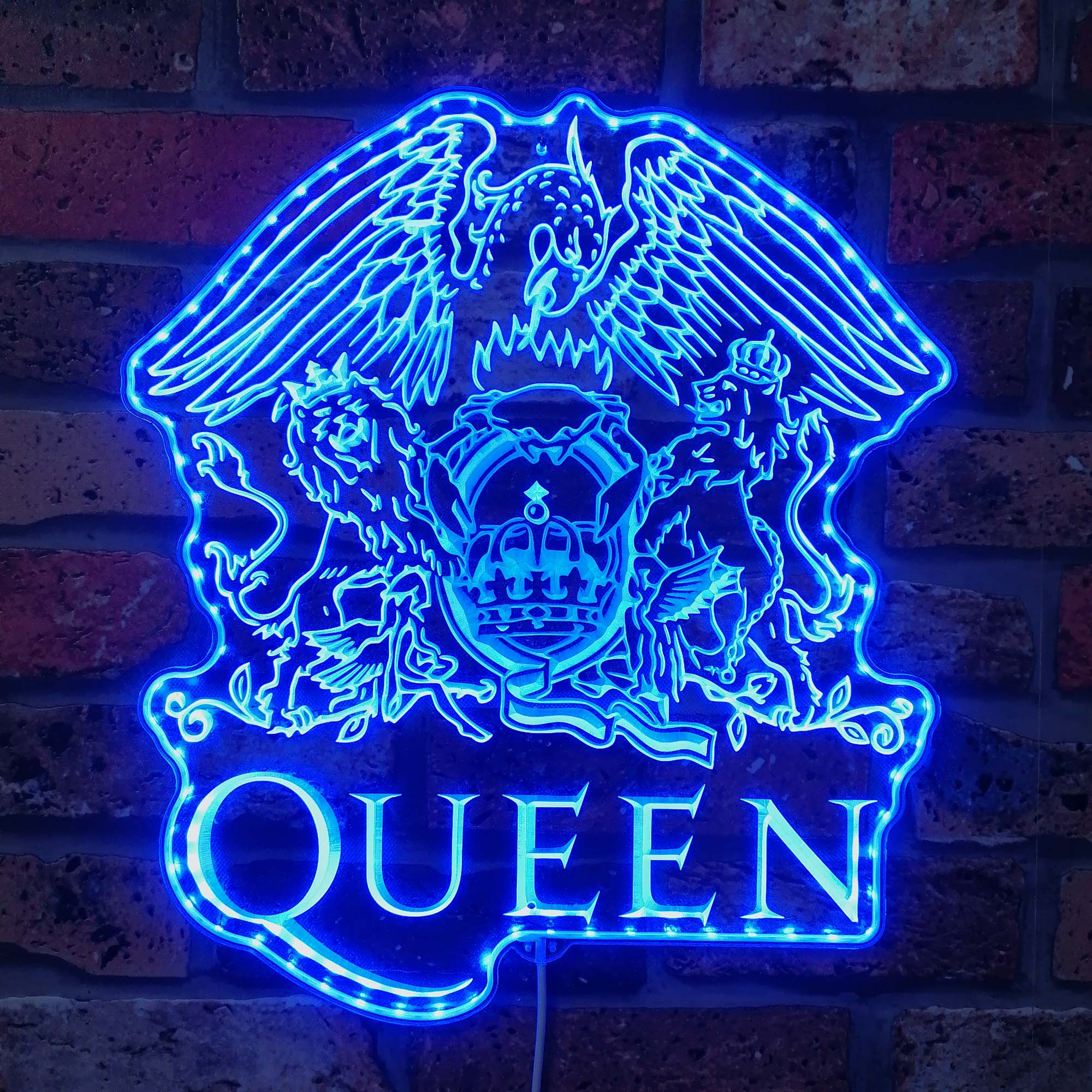 Oueen Music Dynamic RGB Edge Lit LED Sign