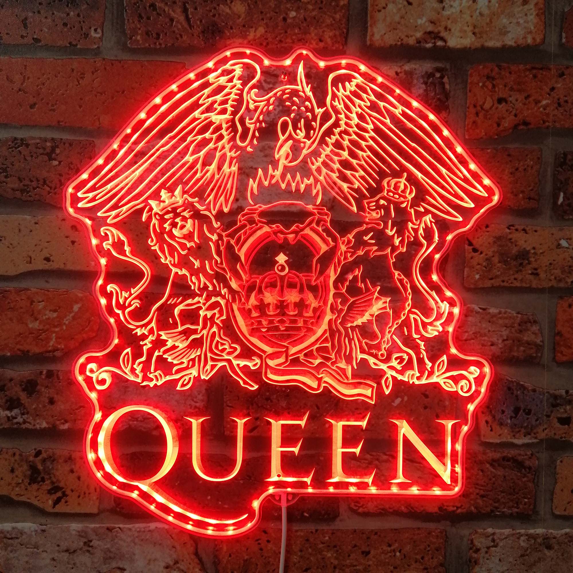 Oueen Music Dynamic RGB Edge Lit LED Sign