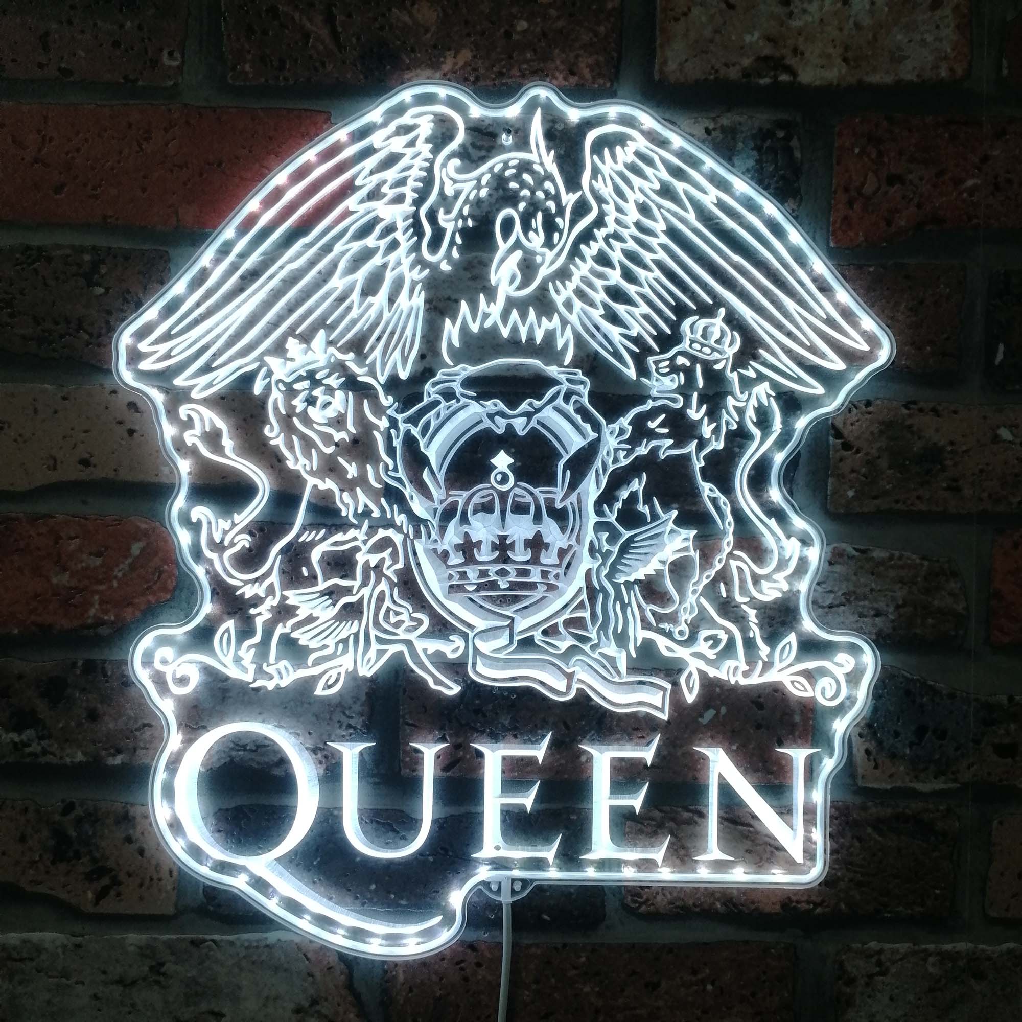 Oueen Music Dynamic RGB Edge Lit LED Sign