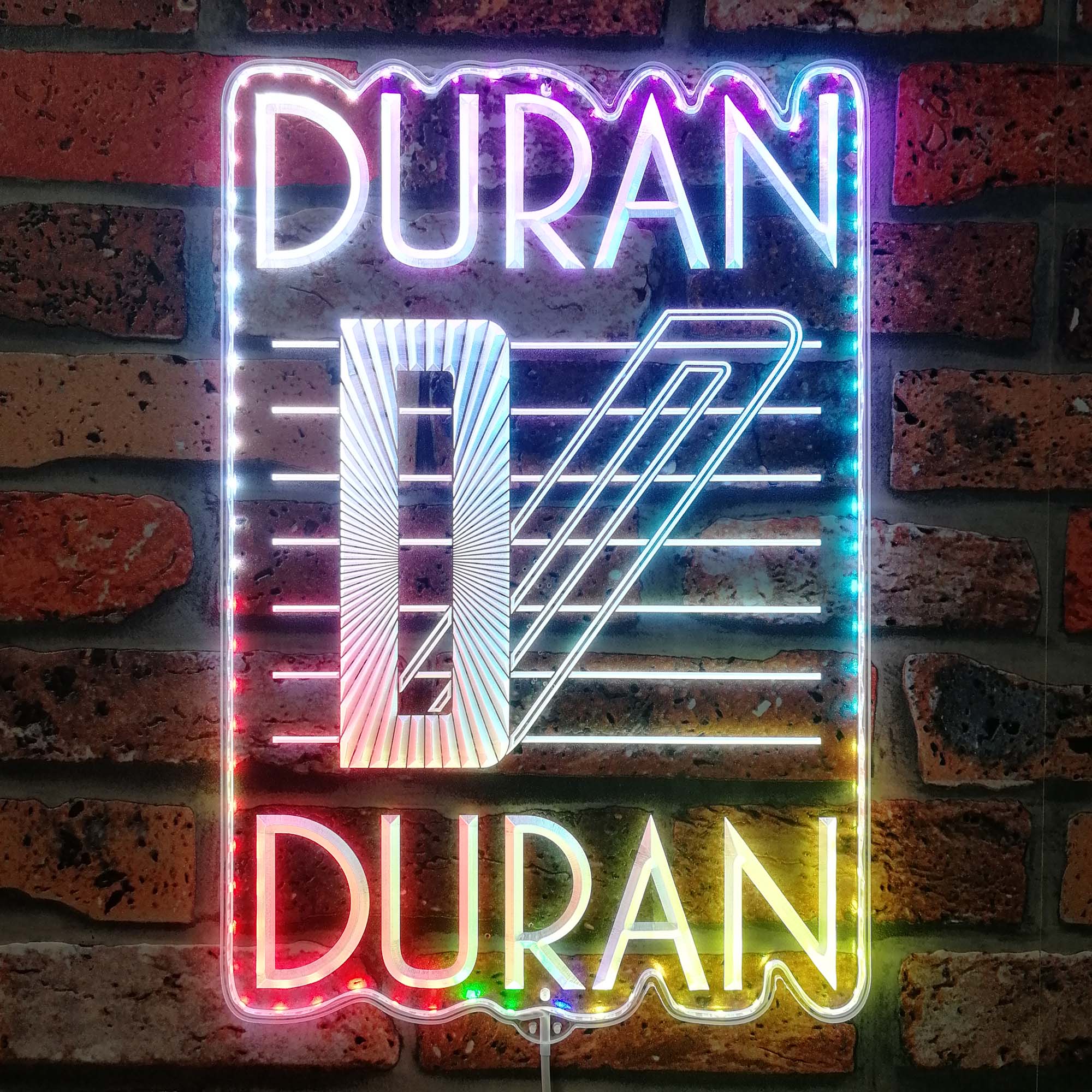 Duran Duran Band Dynamic RGB Edge Lit LED Sign