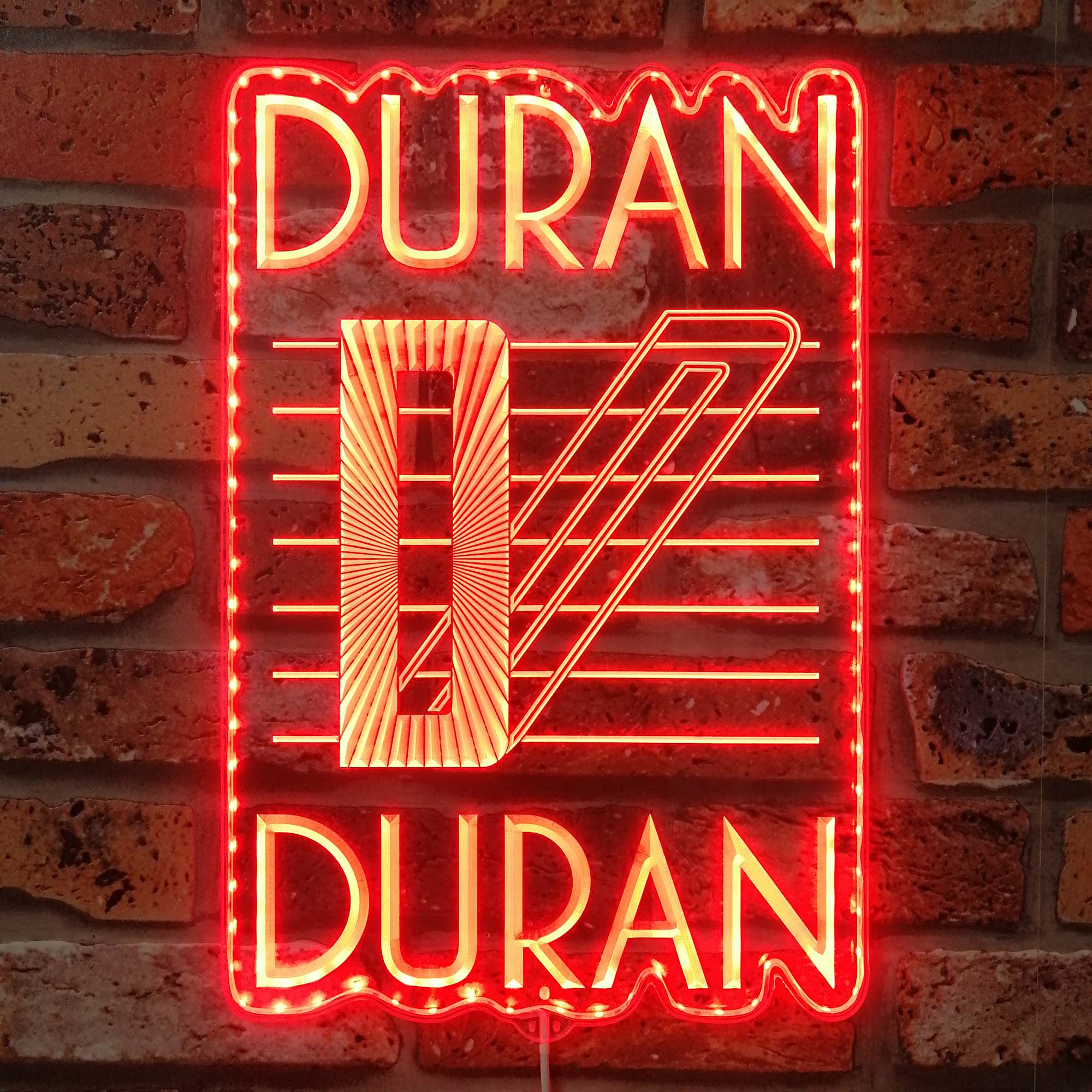 Duran Duran Band Dynamic RGB Edge Lit LED Sign