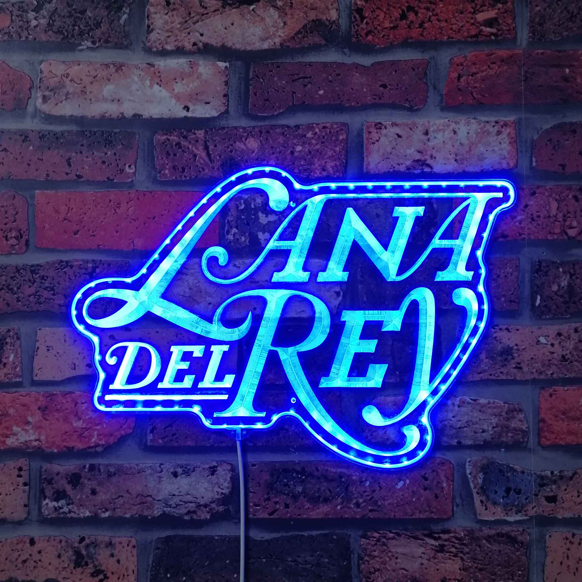 Lana Del Rey Neon LED Sign with Dynamic RGB Colors
