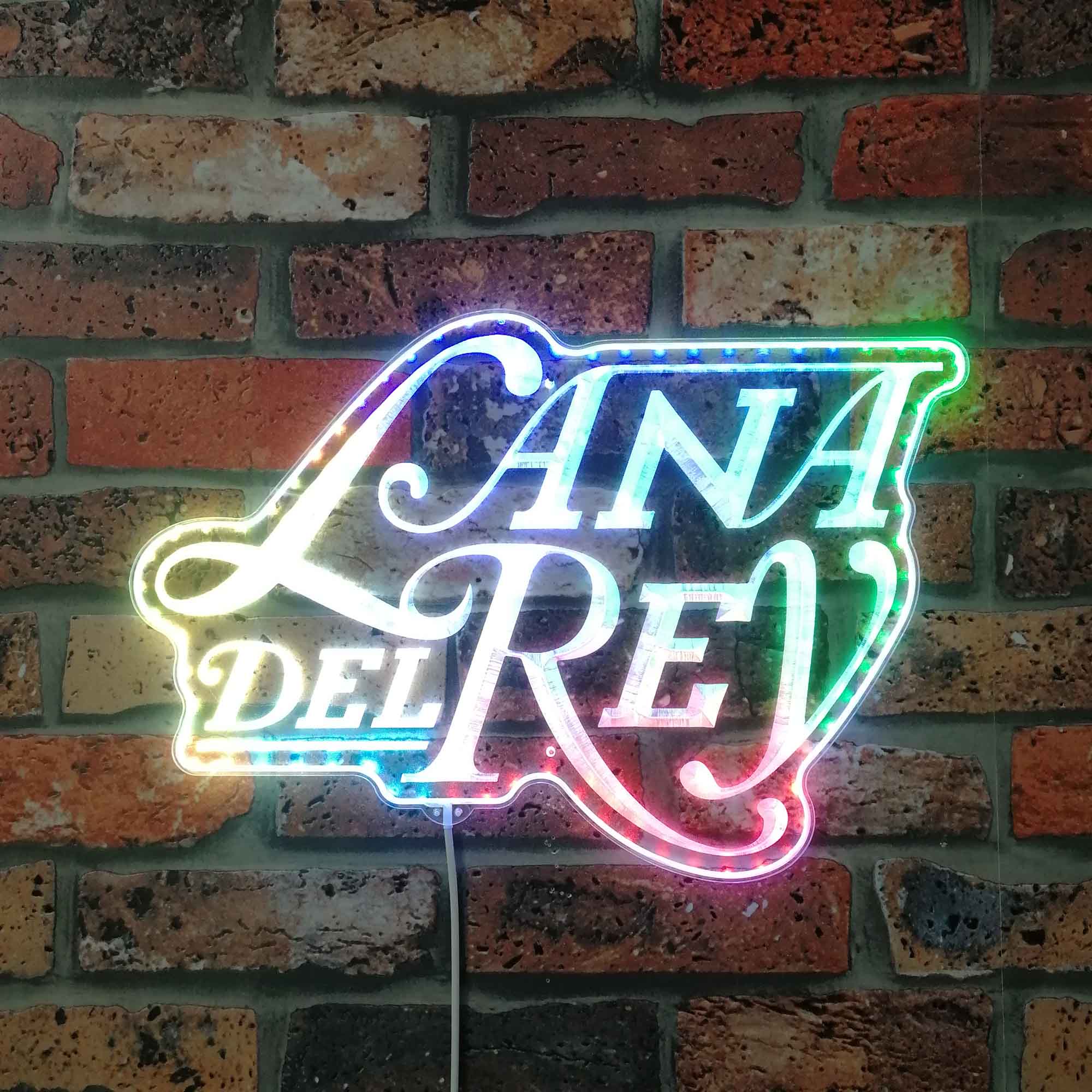 Lana Del Rey Dynamic RGB Edge Lit LED Sign