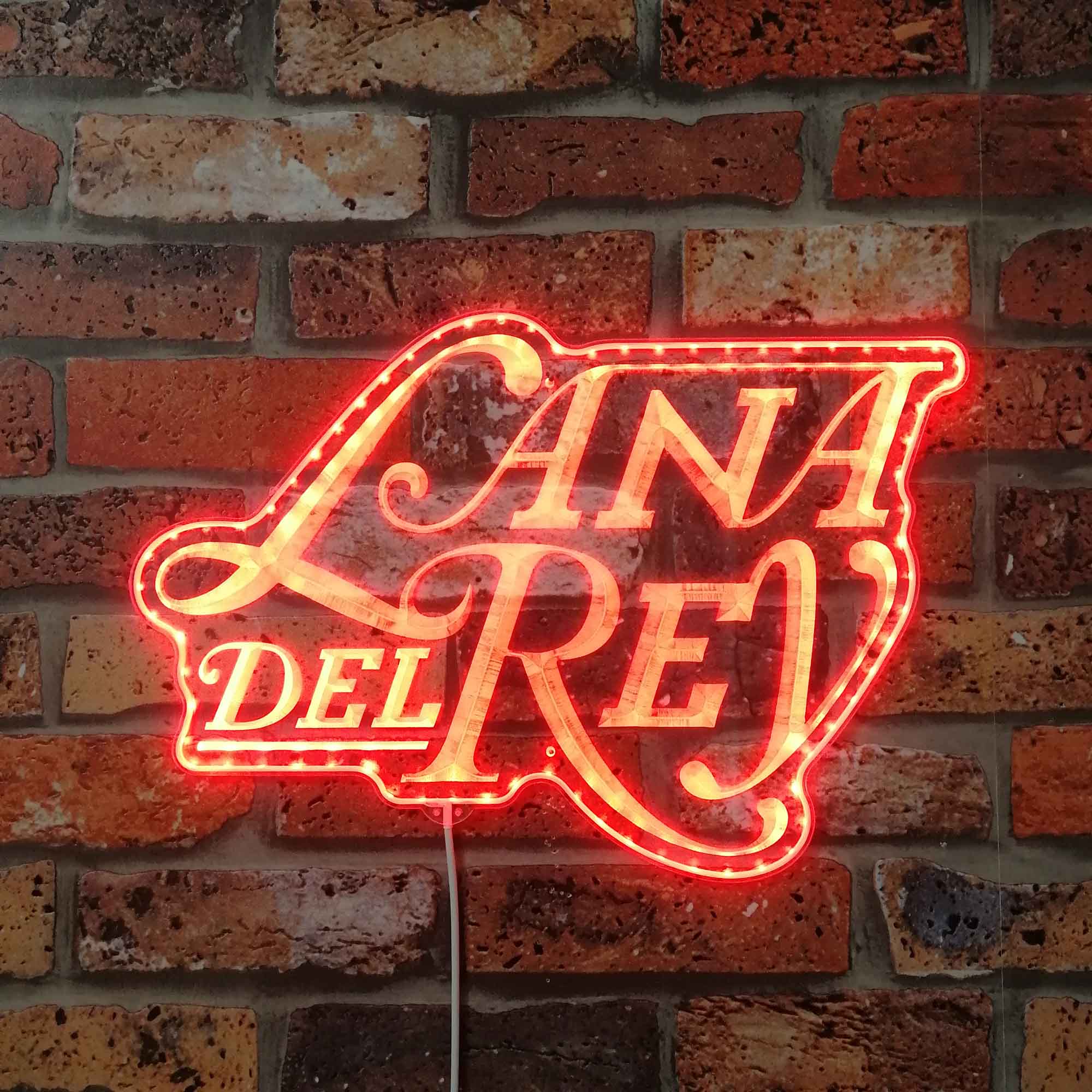 Lana Del Rey Neon LED Sign with Dynamic RGB Colors