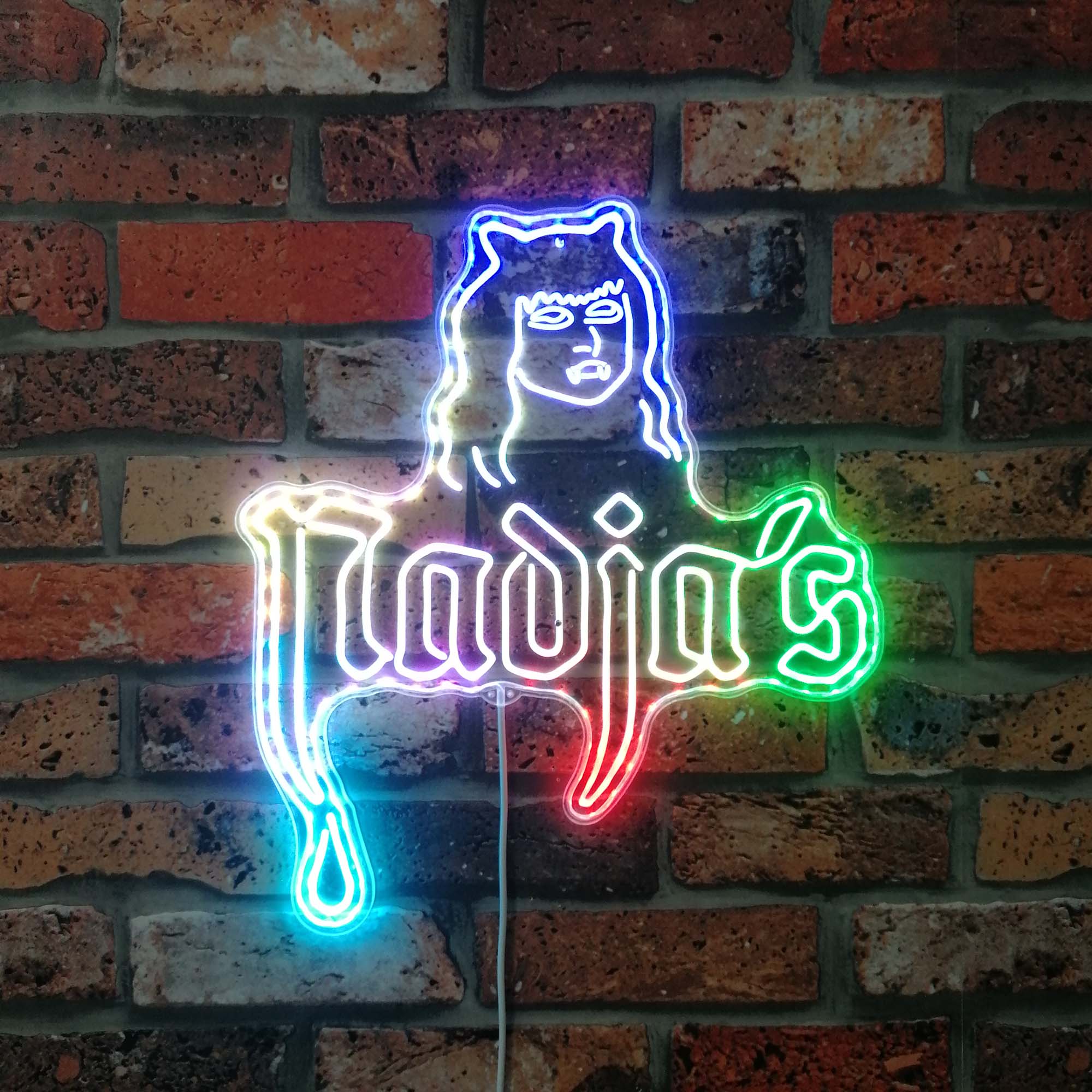 Nadja's Nightclub Neon Dynamic RGB Edge Lit LED Sign