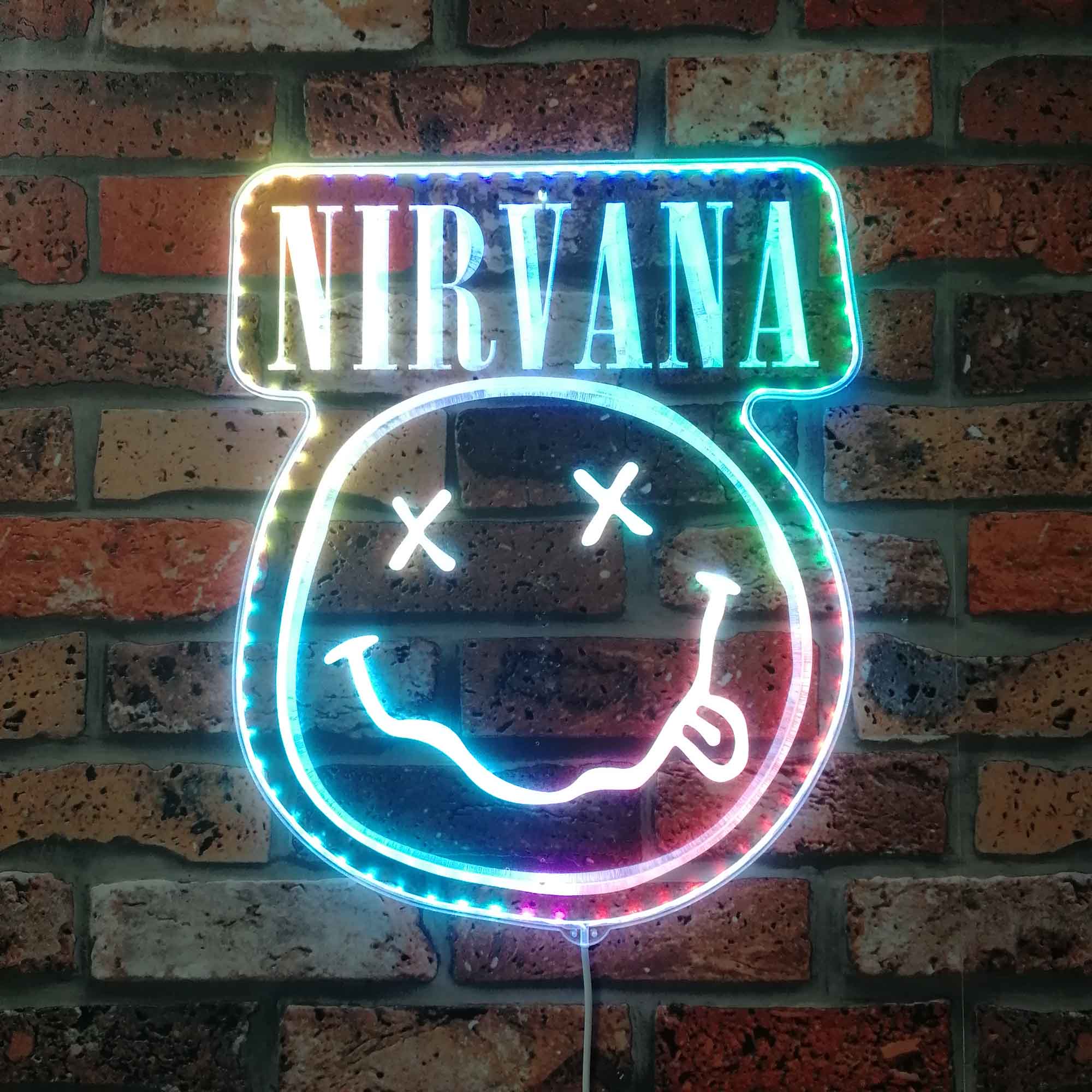 Nirvana Smiley Neon Dynamic RGB Edge Lit LED Sign
