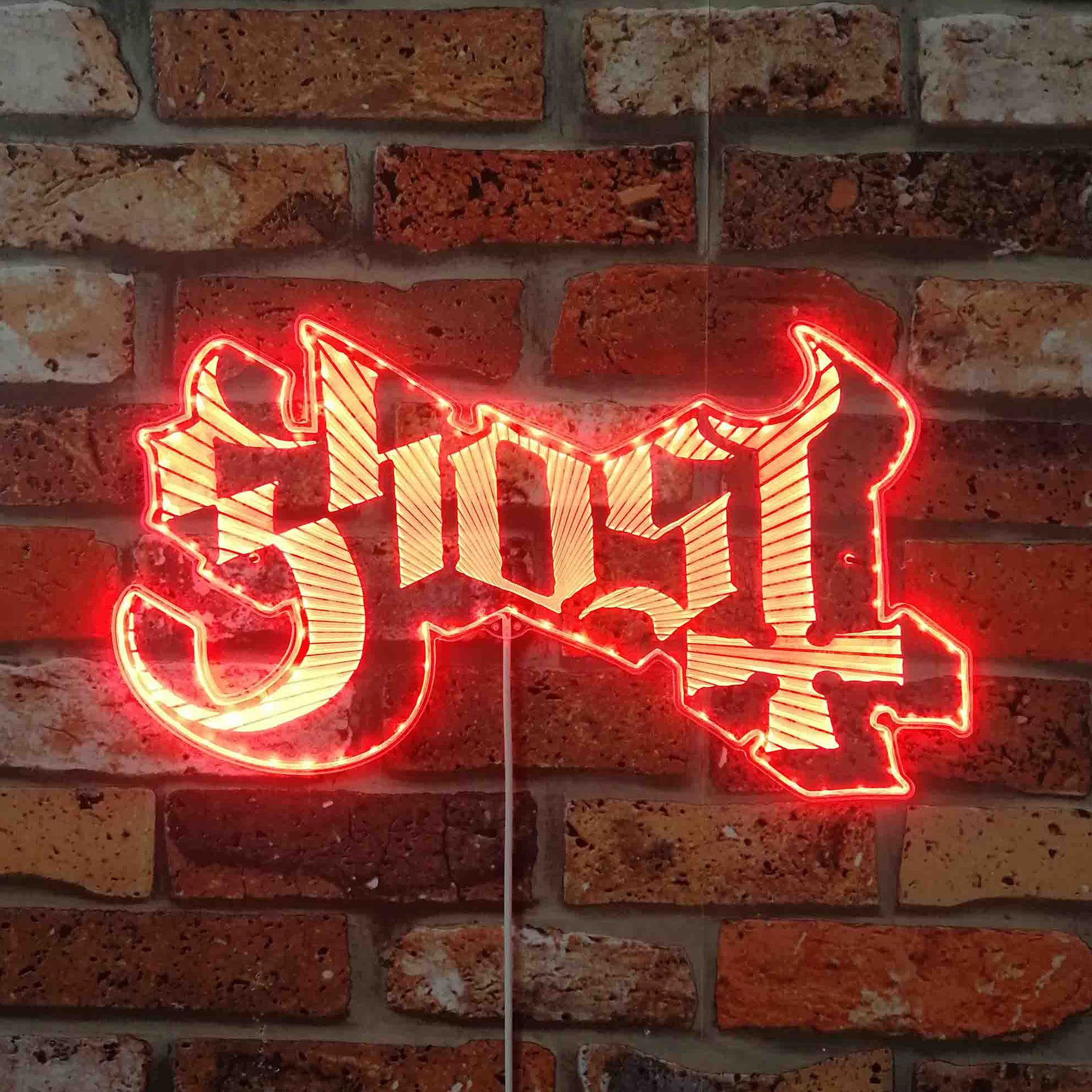 Ghost Rock Band Papa Neon LED Sign with Dynamic RGB Colors