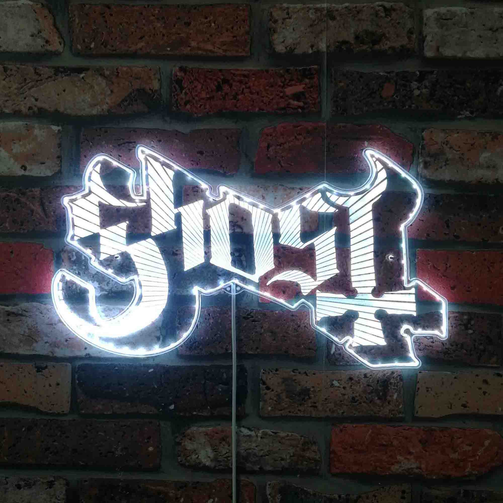 Ghost Rock Band Papa Neon LED Sign with Dynamic RGB Colors
