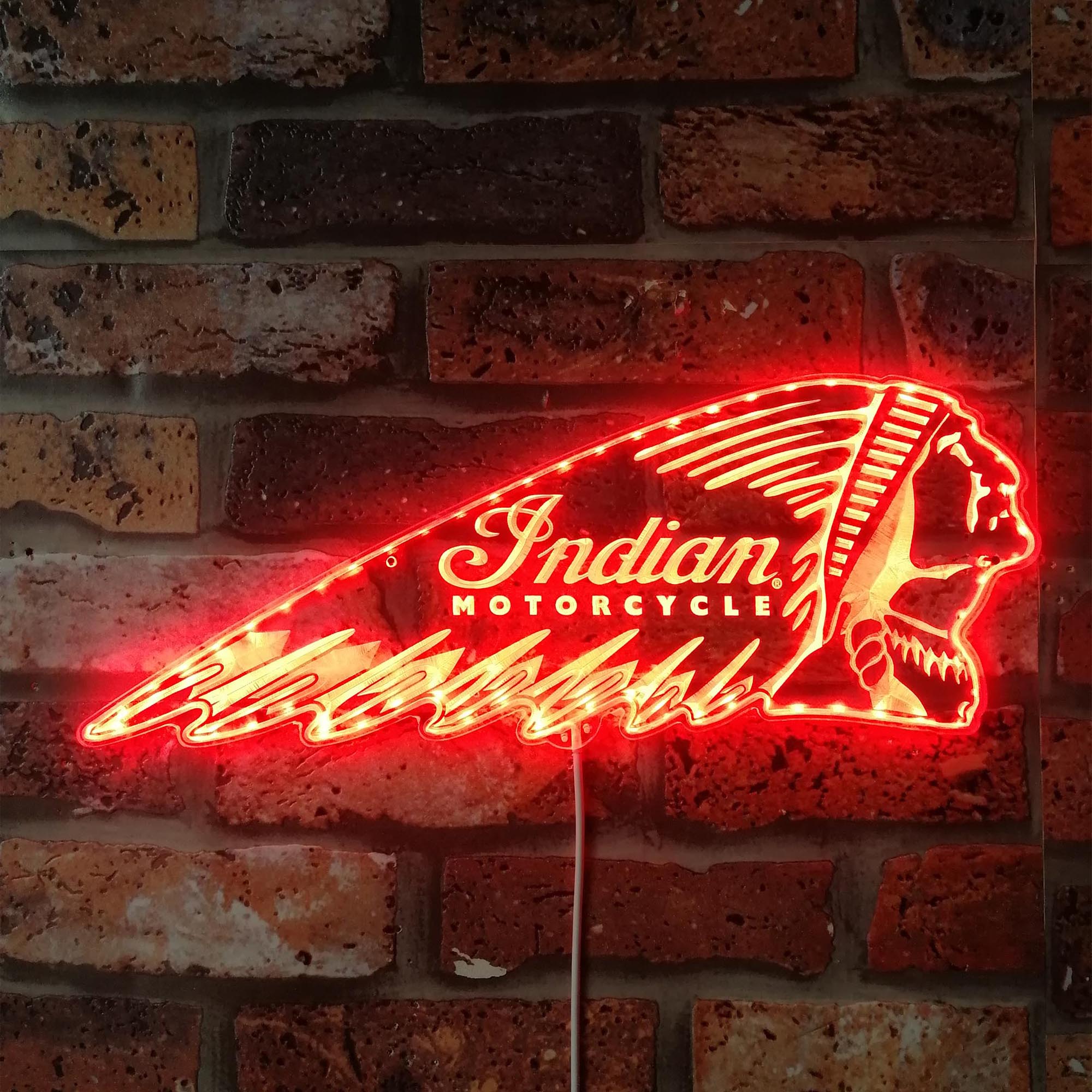 Indian Motorcycles Dynamic RGB Edge Lit LED Sign