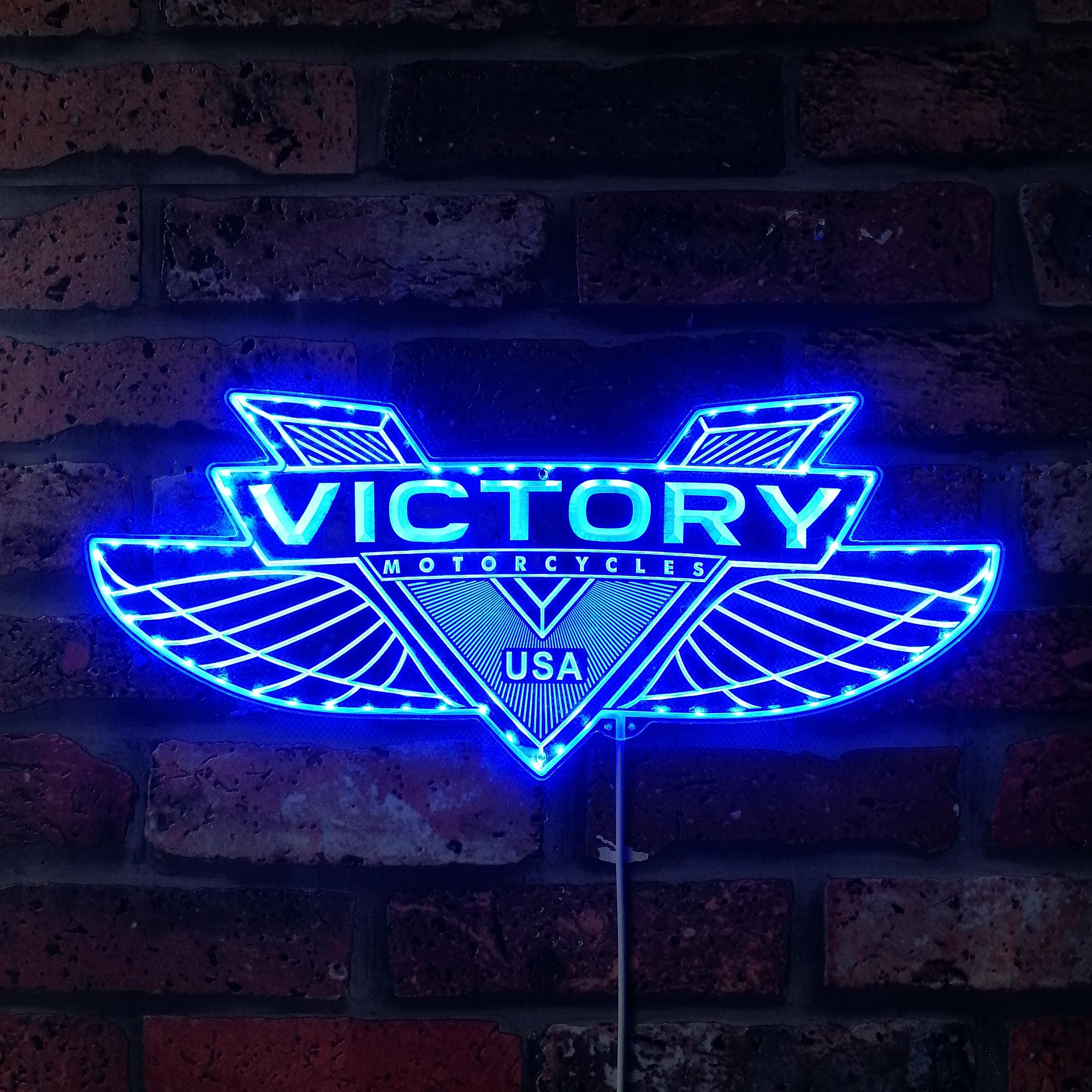 Victory Motorcycles Dynamic RGB Edge Lit LED Sign