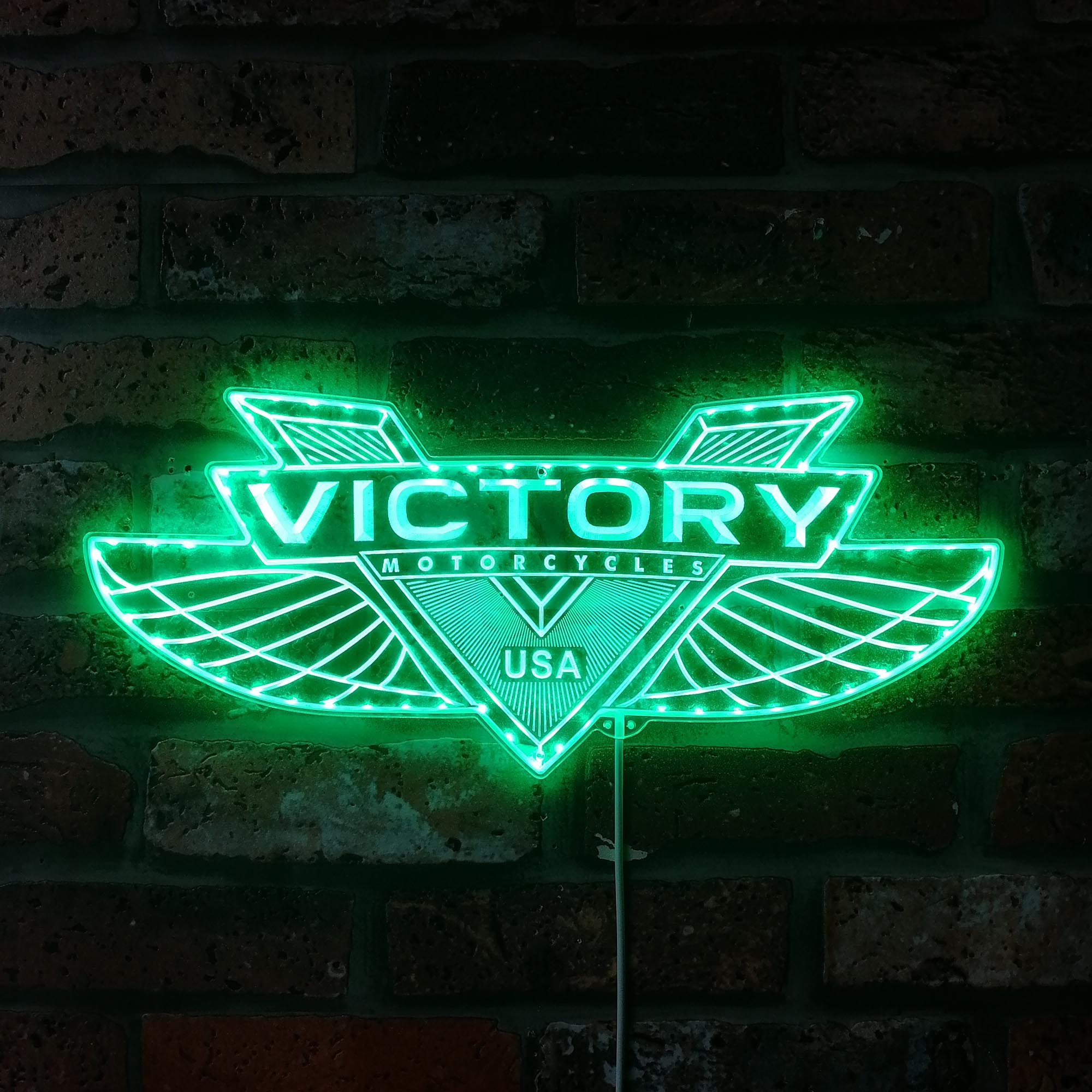 Victory Motorcycles Dynamic RGB Edge Lit LED Sign