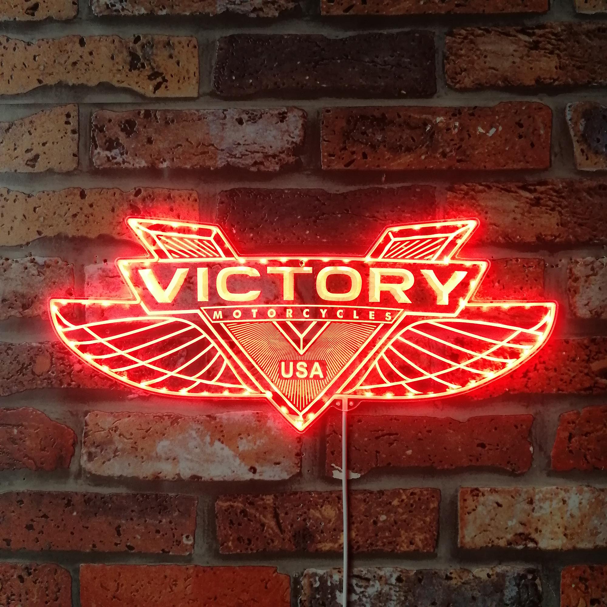 Victory Motorcycles Dynamic RGB Edge Lit LED Sign