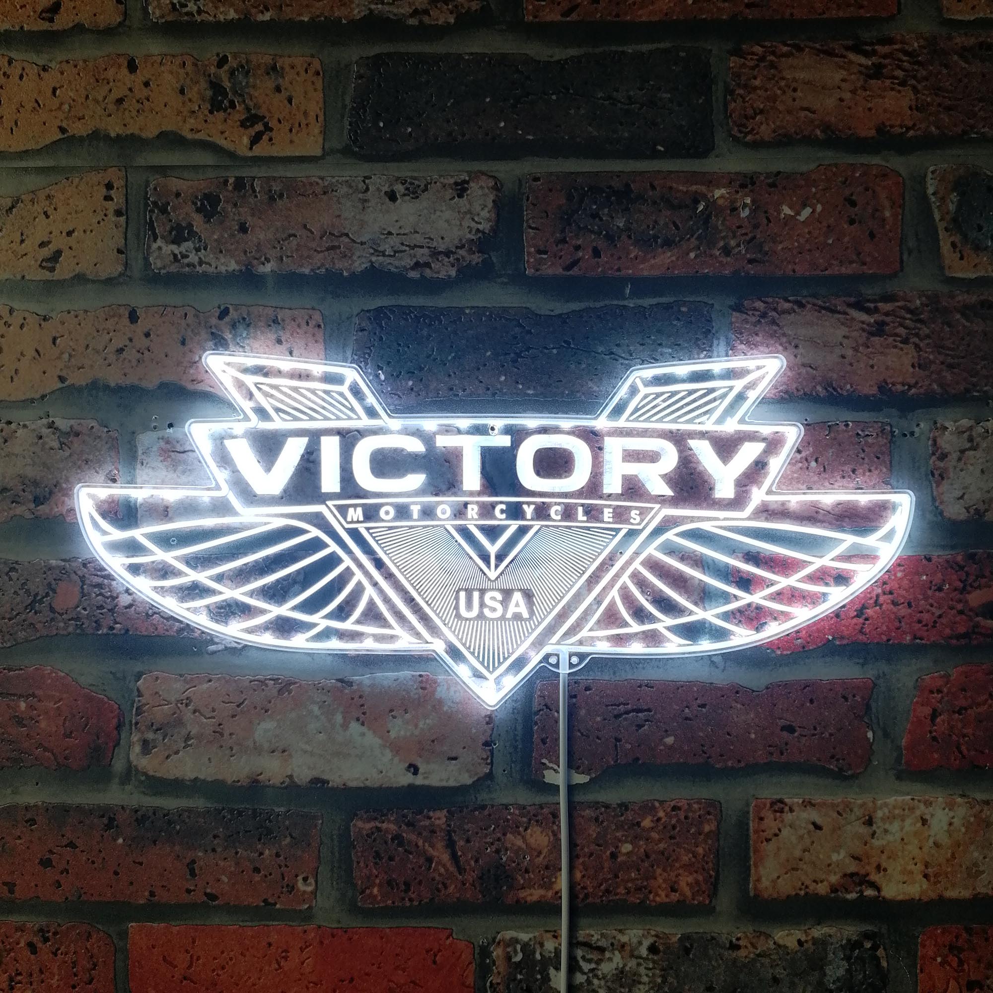 Victory Motorcycles Dynamic RGB Edge Lit LED Sign