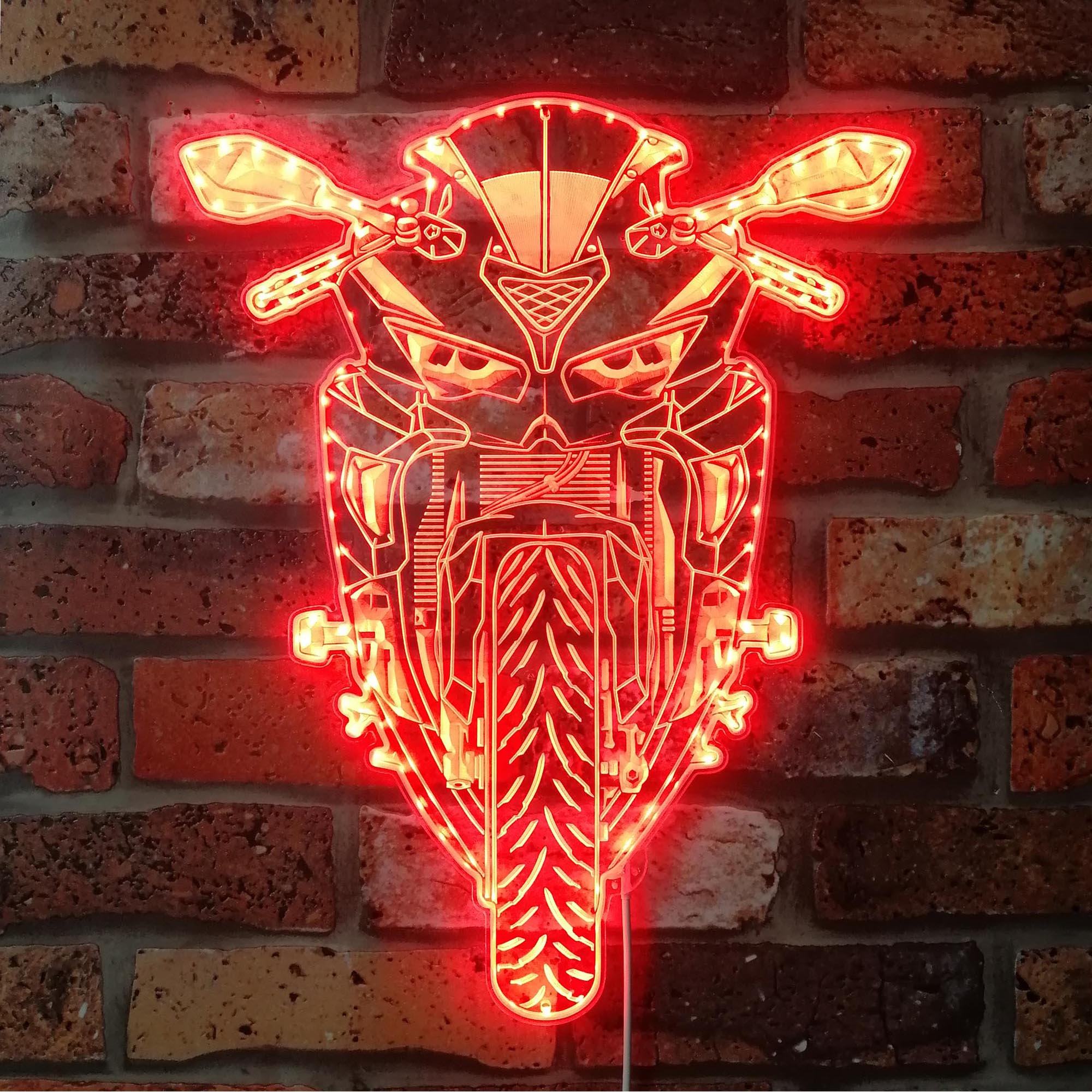 Motorcycles Kawasaki Dynamic RGB Edge Lit LED Sign