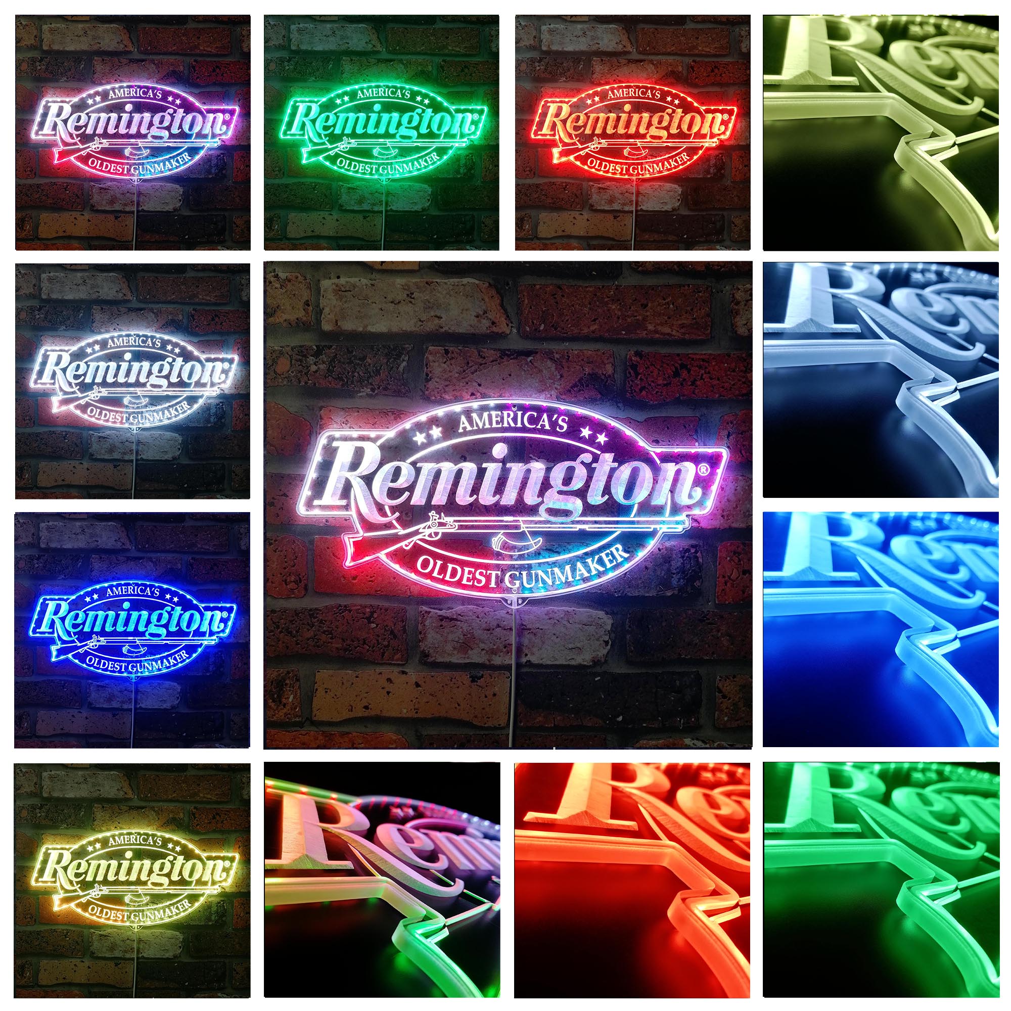 Remington  Dynamic RGB Edge Lit LED Sign