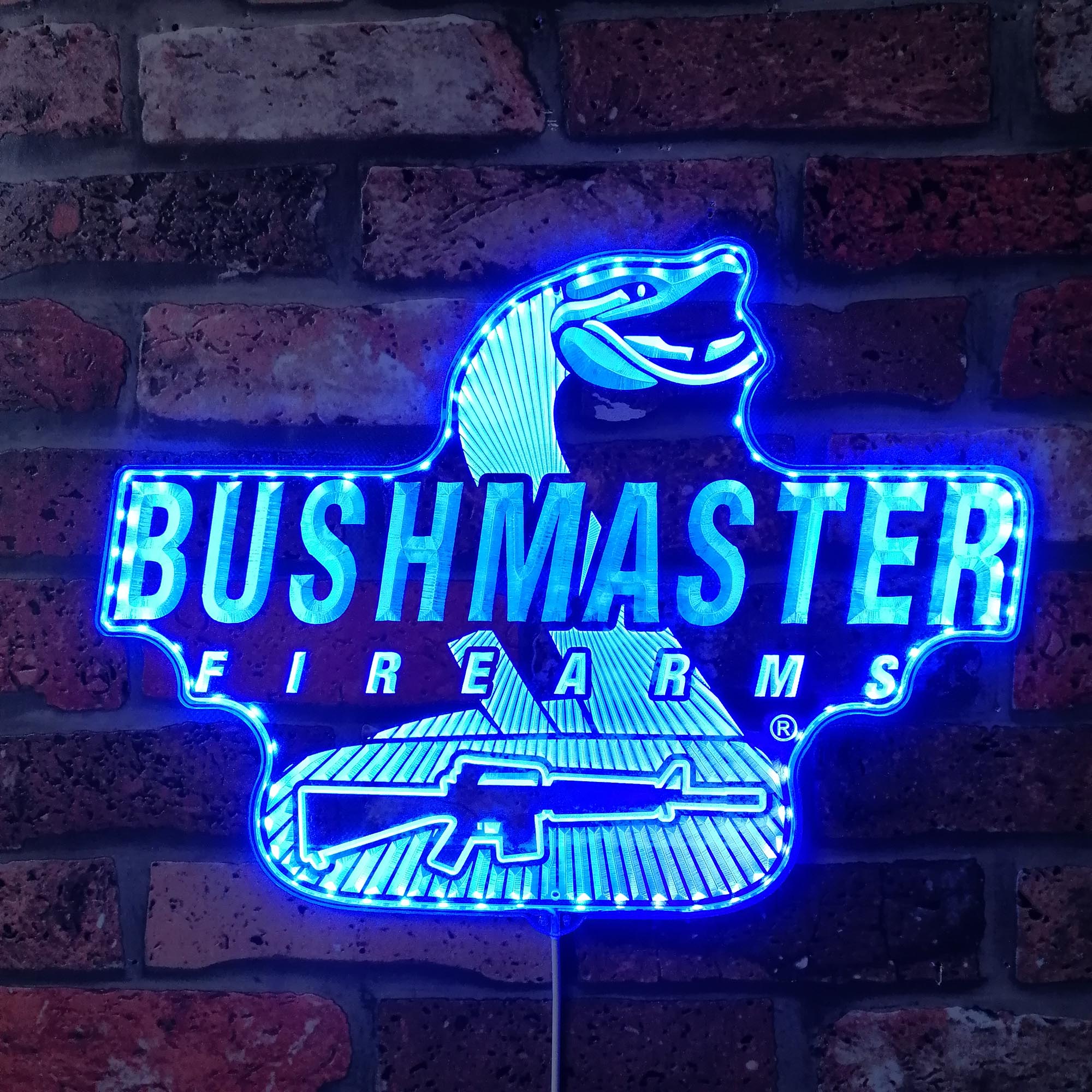 Bushmaster Dynamic RGB Edge Lit LED Sign