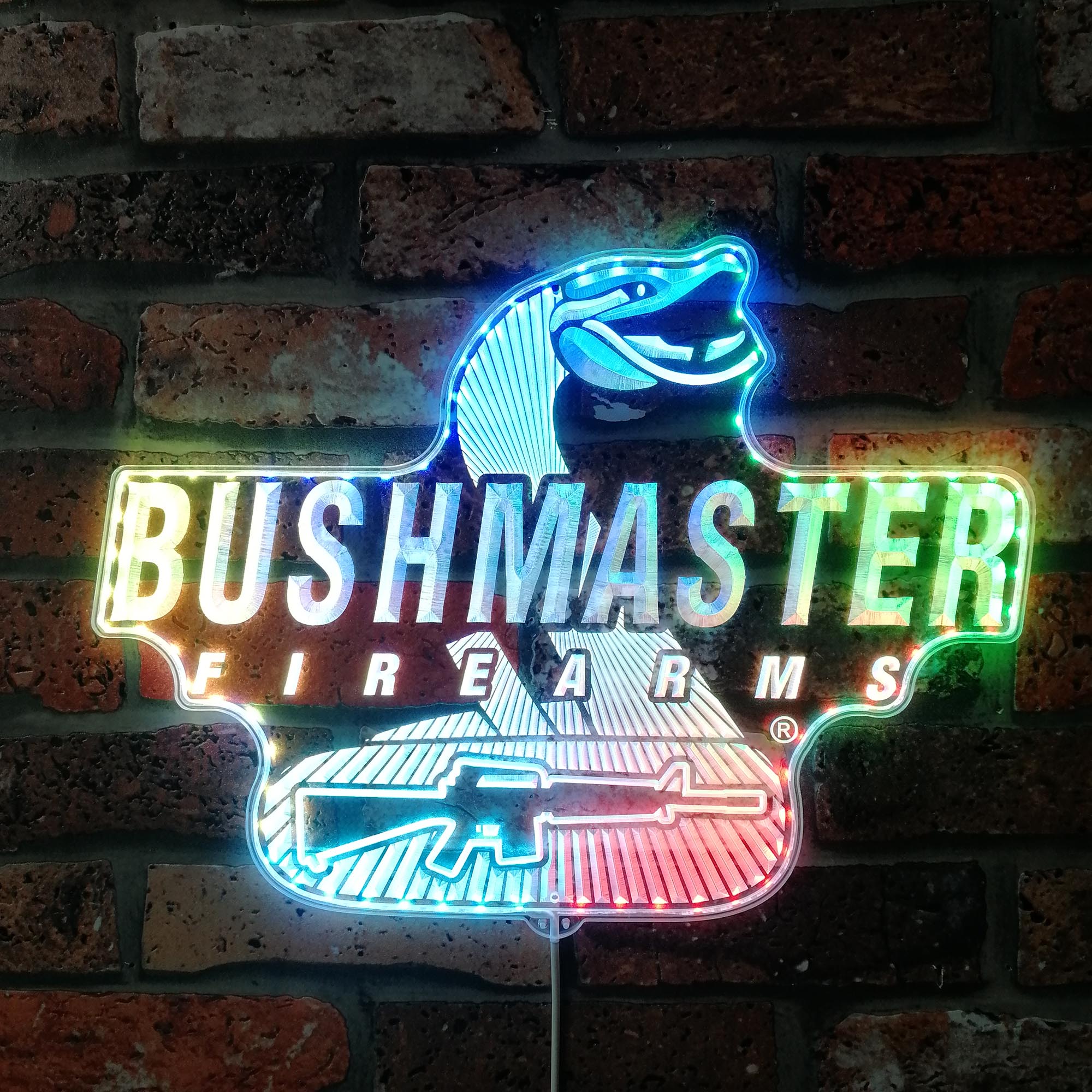 Bushmaster Dynamic RGB Edge Lit LED Sign