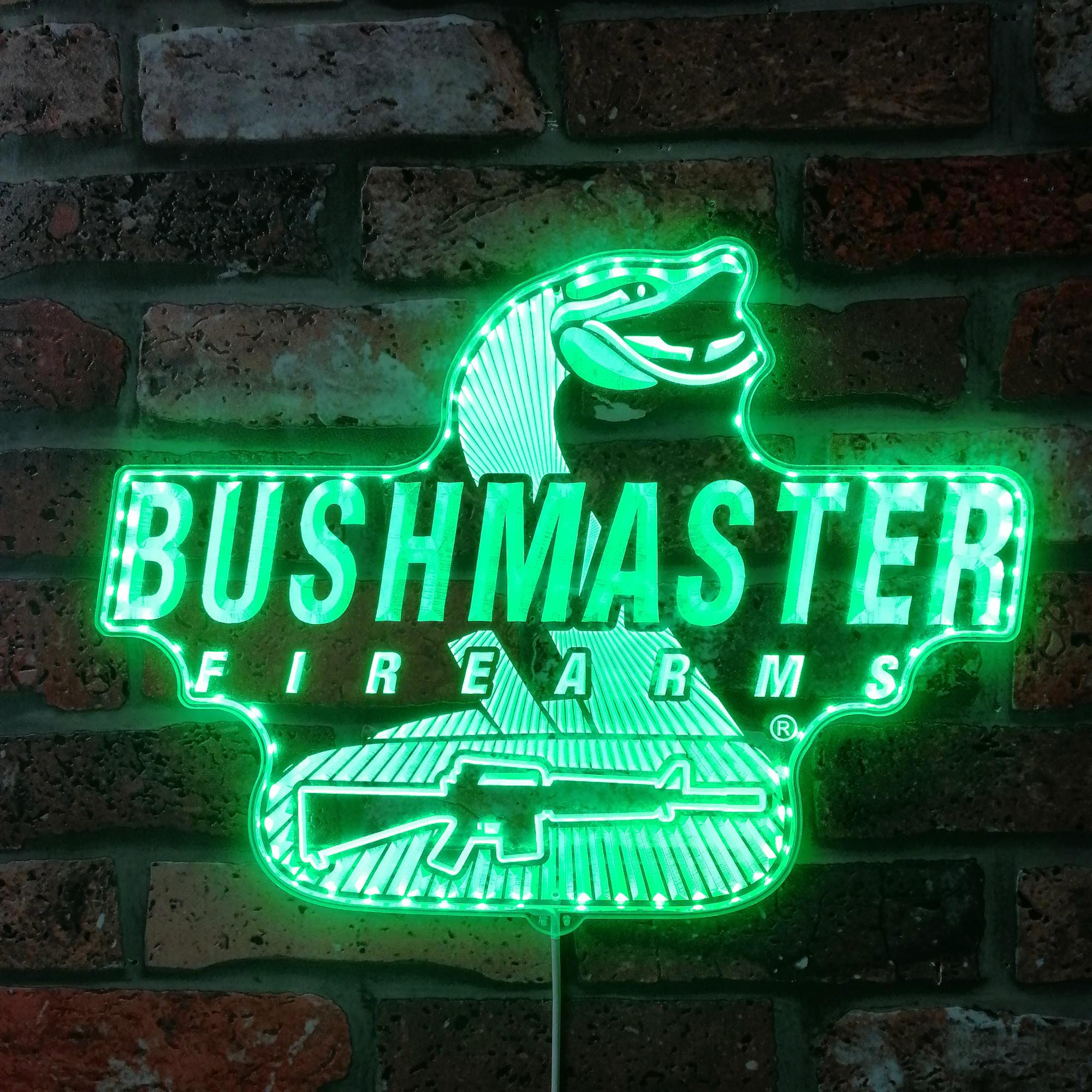 Bushmaster Dynamic RGB Edge Lit LED Sign