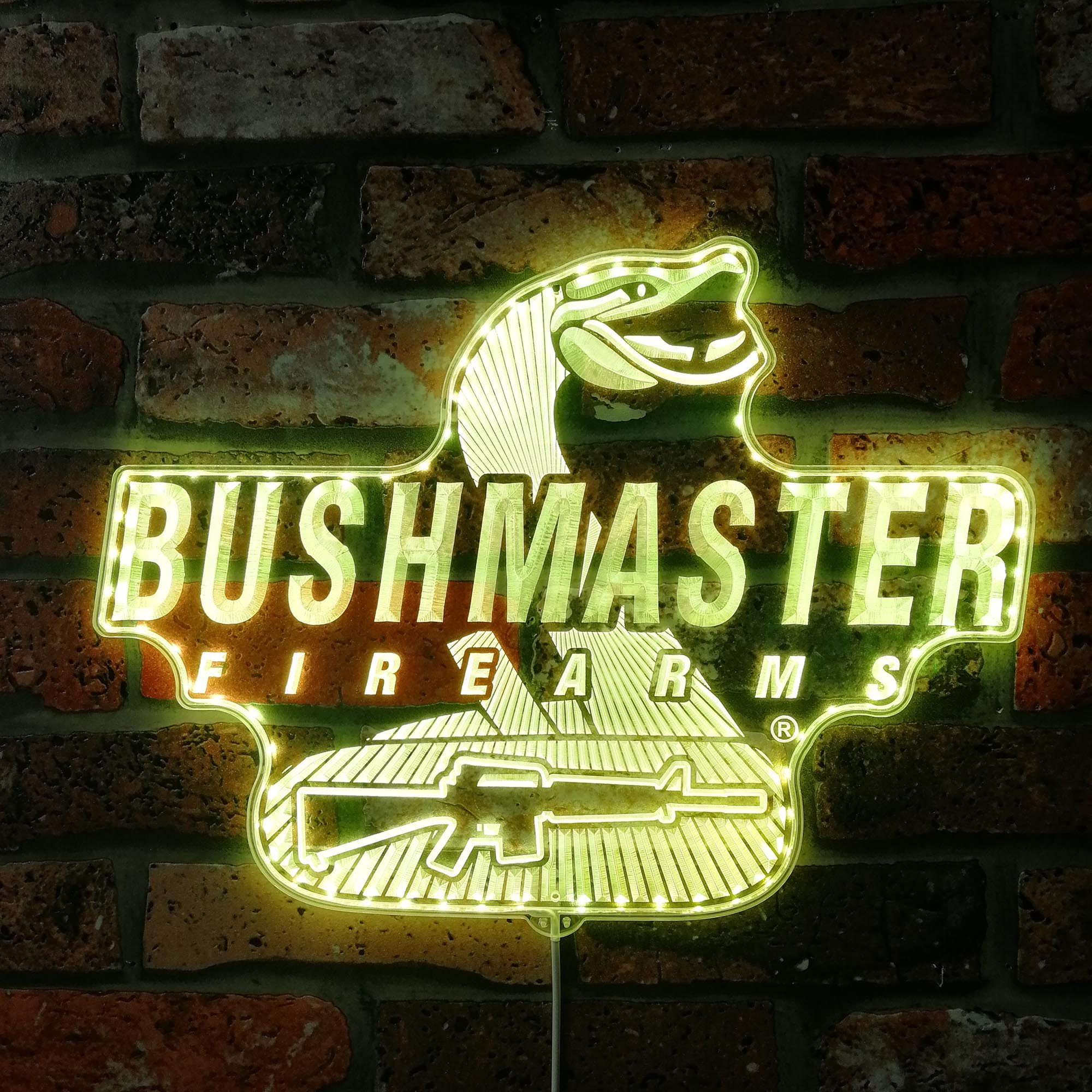 Bushmaster Dynamic RGB Edge Lit LED Sign