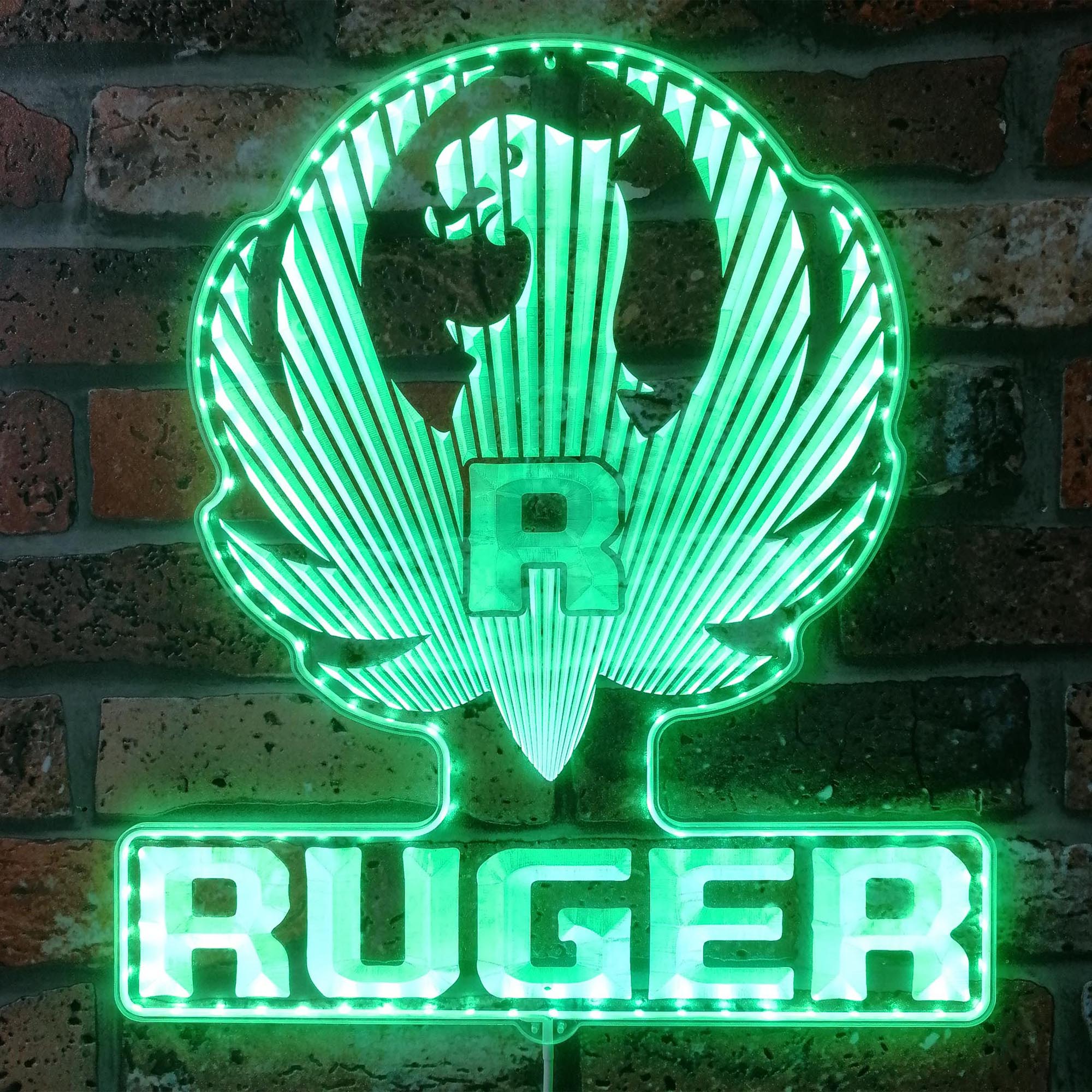 Ruger Dynamic RGB Edge Lit LED Sign