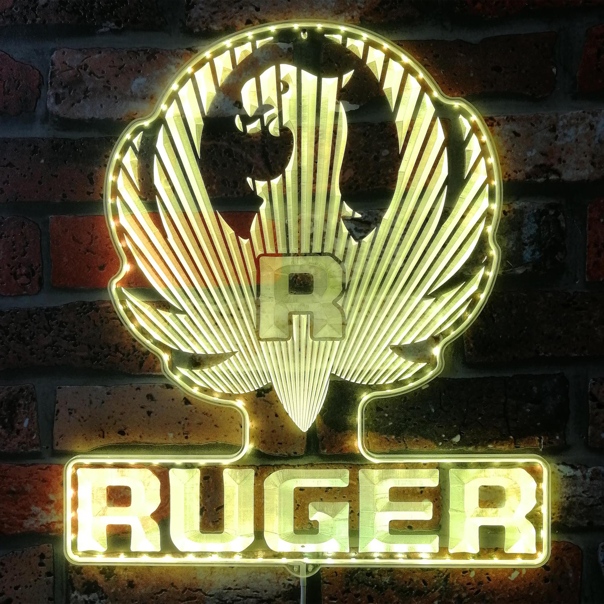 Ruger Dynamic RGB Edge Lit LED Sign