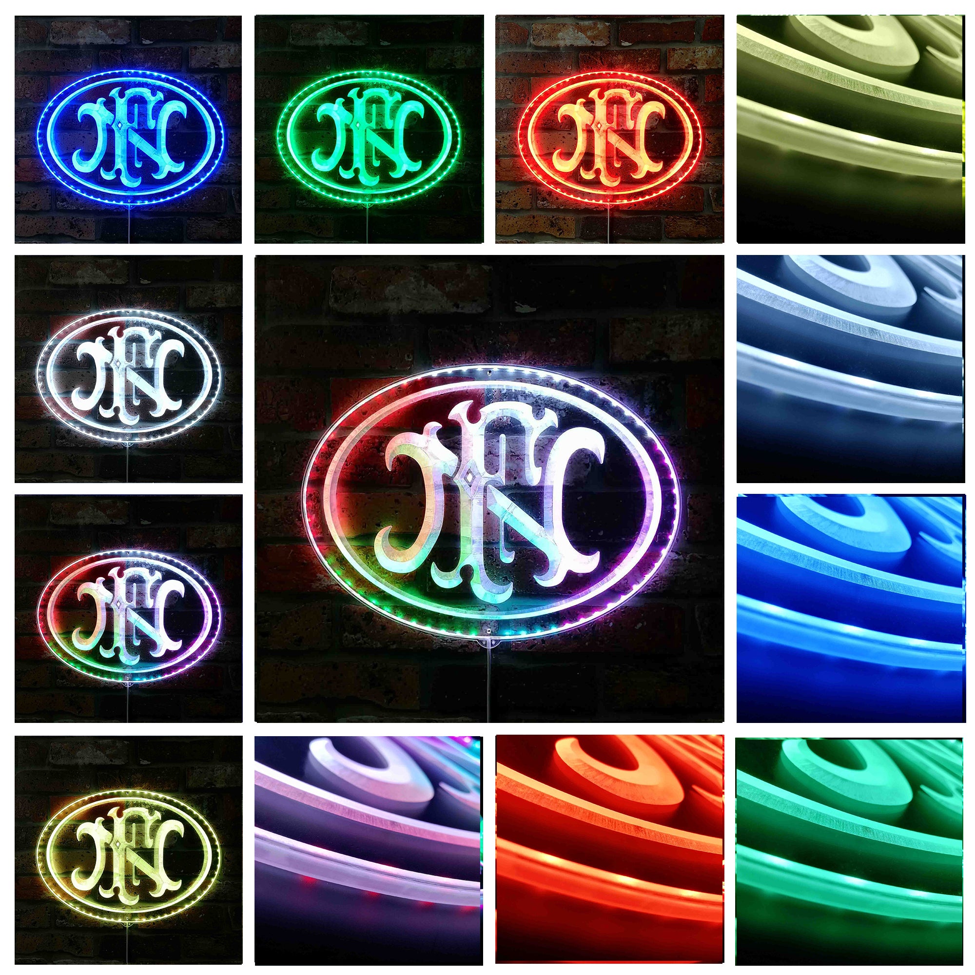 FN HERSTAL Dynamic RGB Edge Lit LED Sign