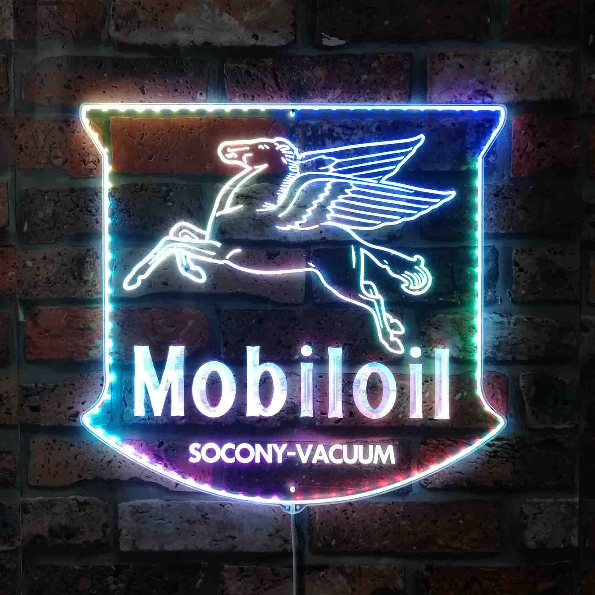 MOBILOIL Dynamic RGB Edge Lit LED Sign