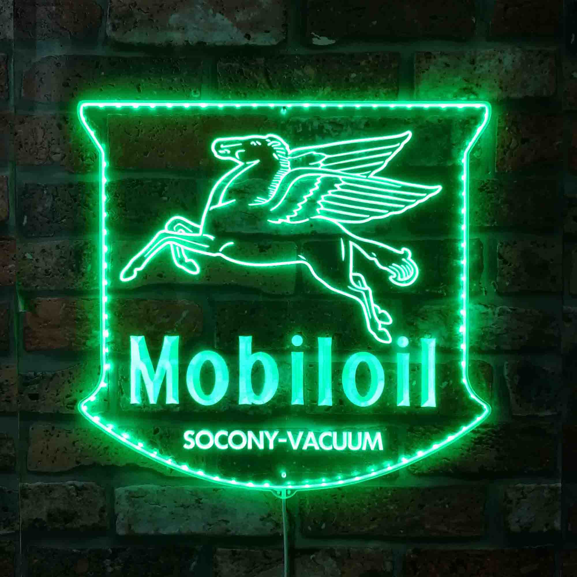 MOBILOIL Dynamic RGB Edge Lit LED Sign