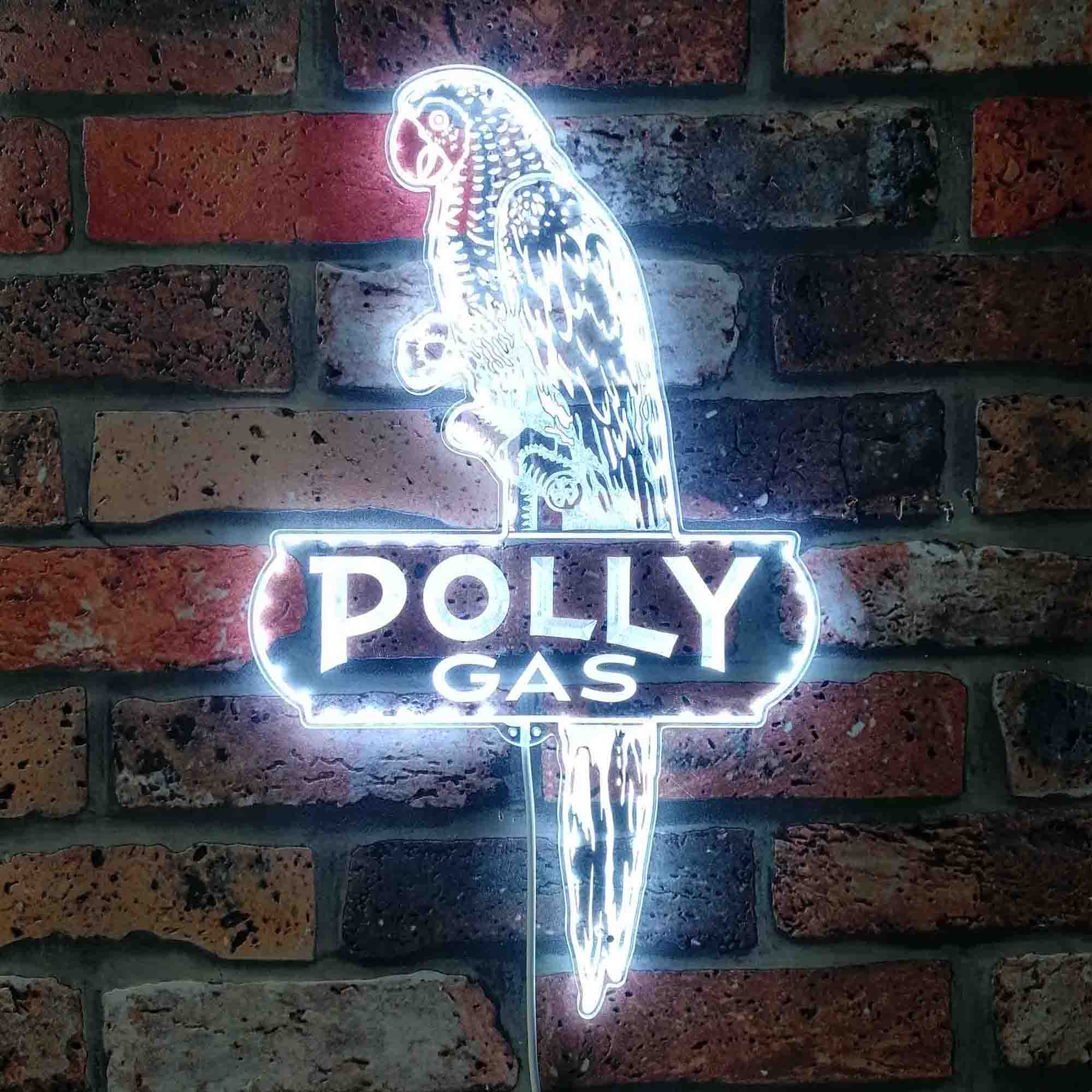 POLLY-GAS Dynamic RGB Edge Lit LED Sign