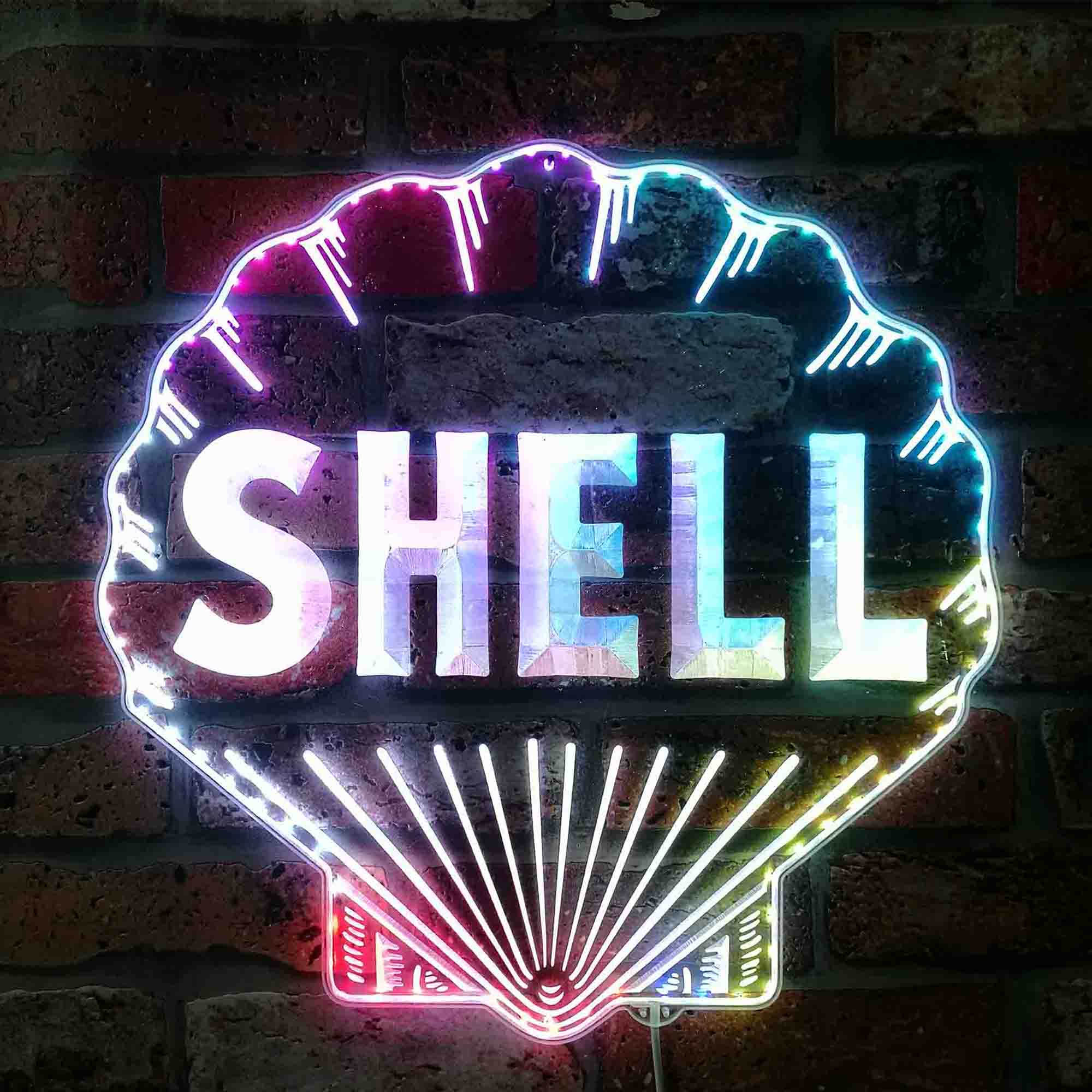 SHELL Dynamic RGB Edge Lit LED Sign