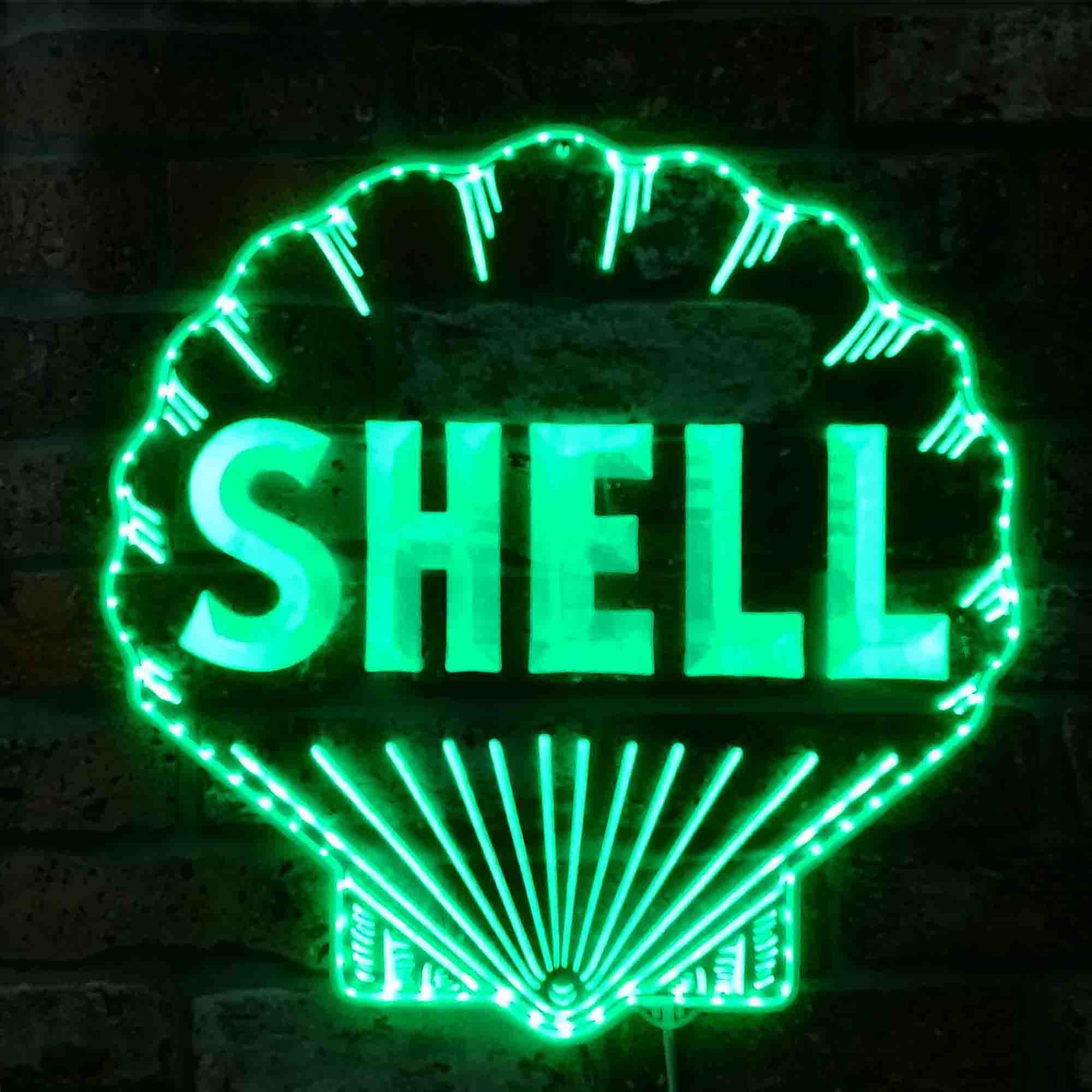 SHELL Dynamic RGB Edge Lit LED Sign