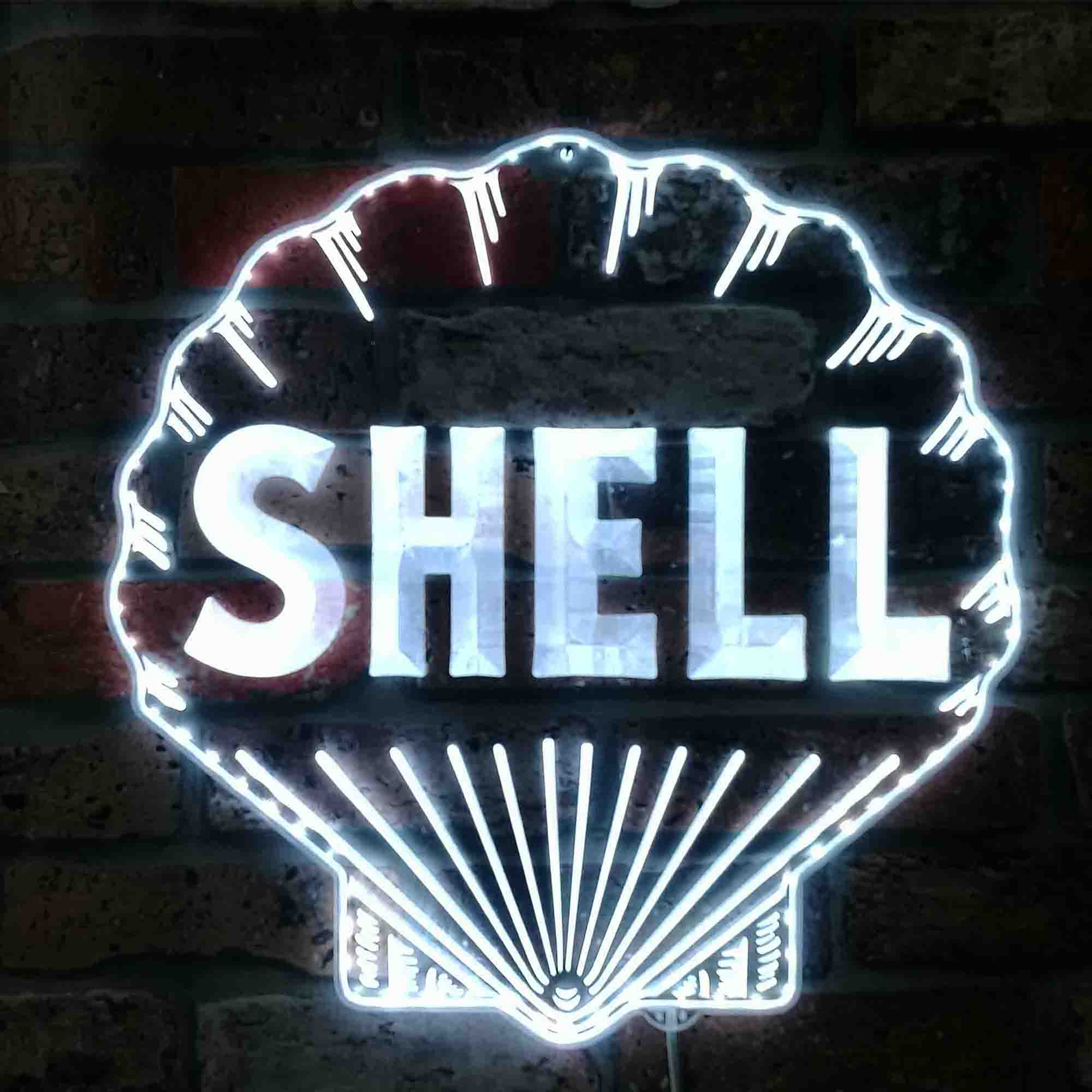 SHELL Dynamic RGB Edge Lit LED Sign