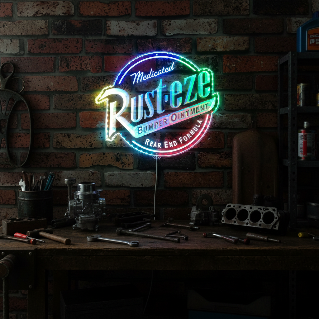 Monster Jam Truck Neon LED Sign with Dynamic RGB Colors