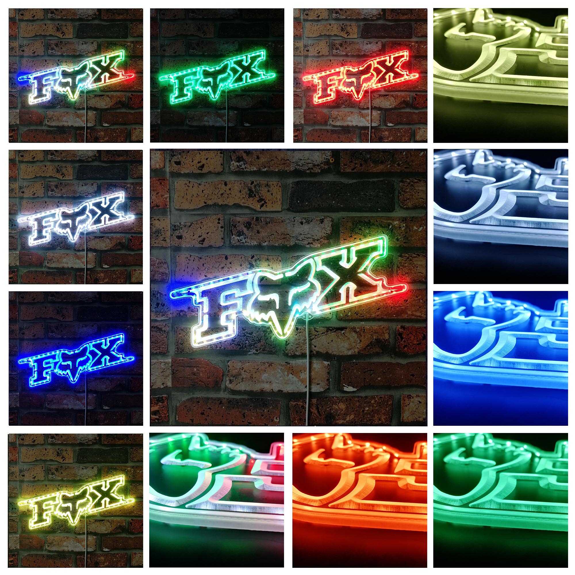 Fox Racing Dynamic RGB Edge Lit LED Sign