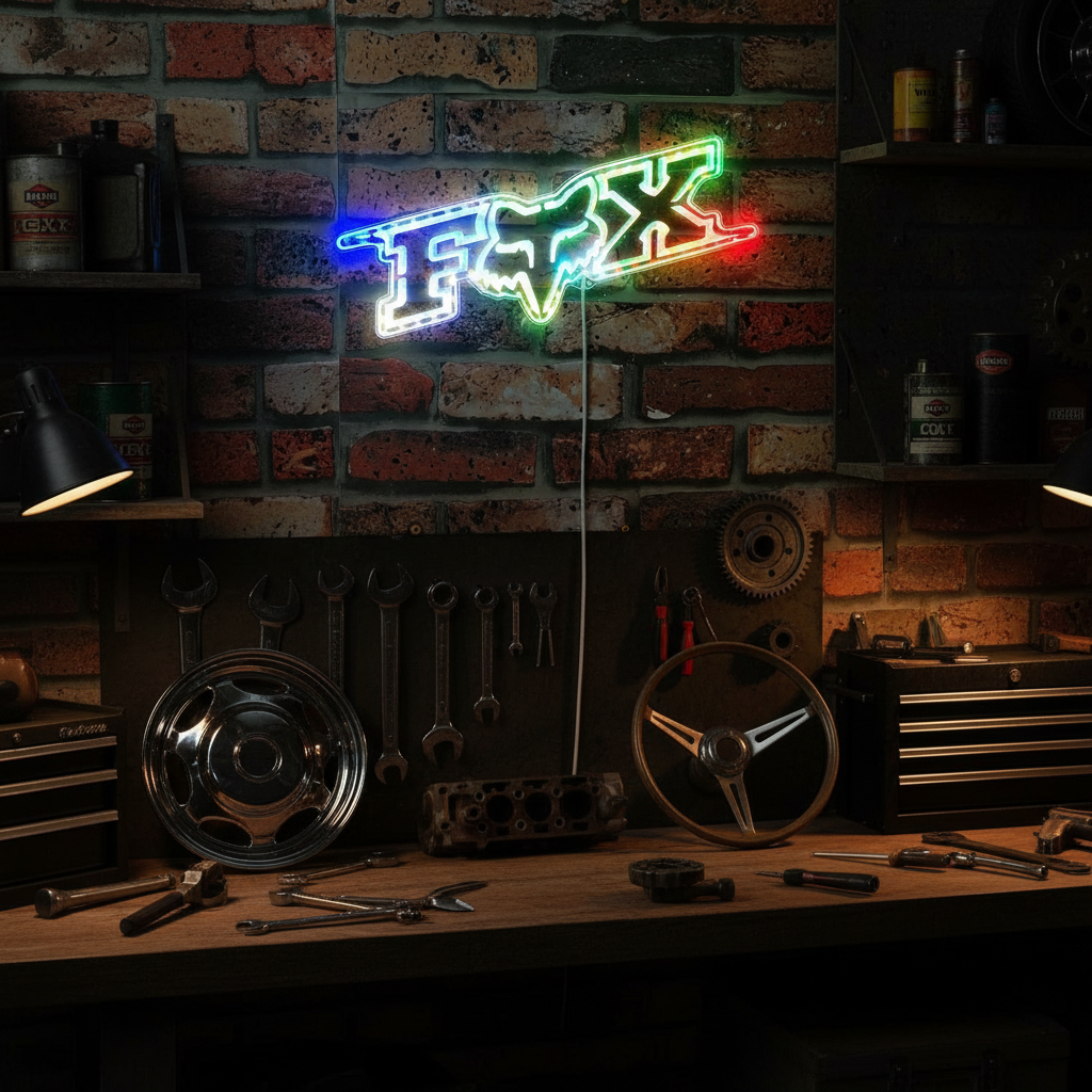 Monster Jam Truck Neon LED Sign with Dynamic RGB Colors