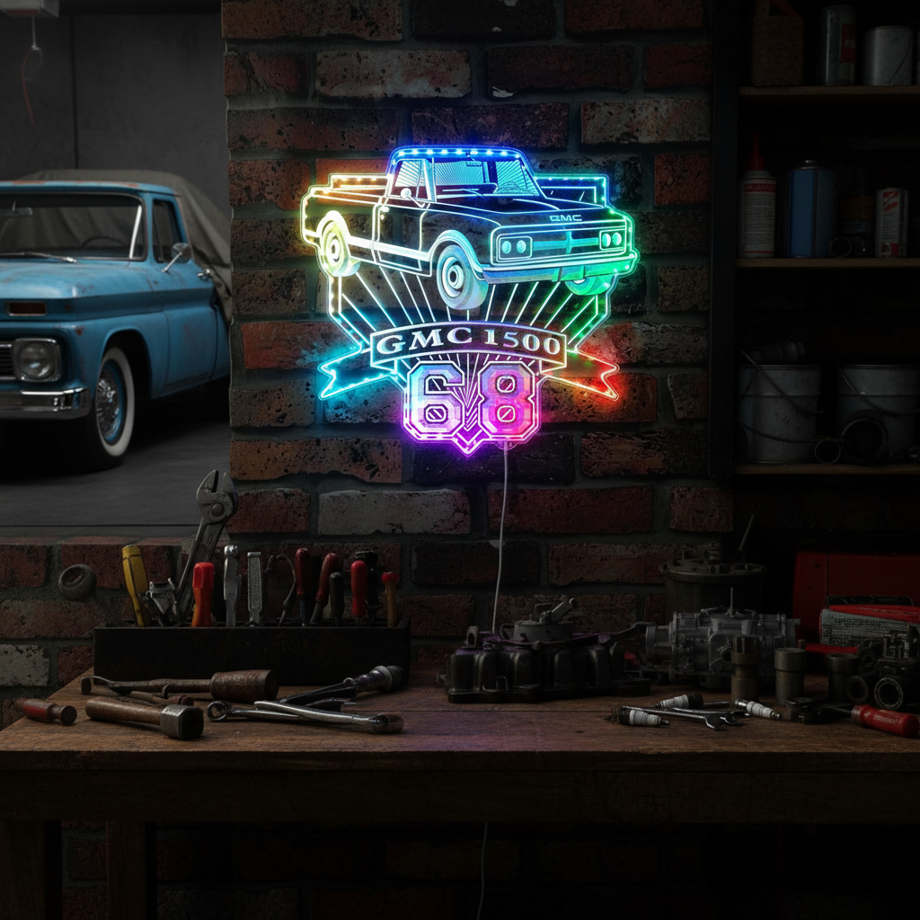 Nhra Drag Racing Neon LED Sign with Dynamic RGB Colors