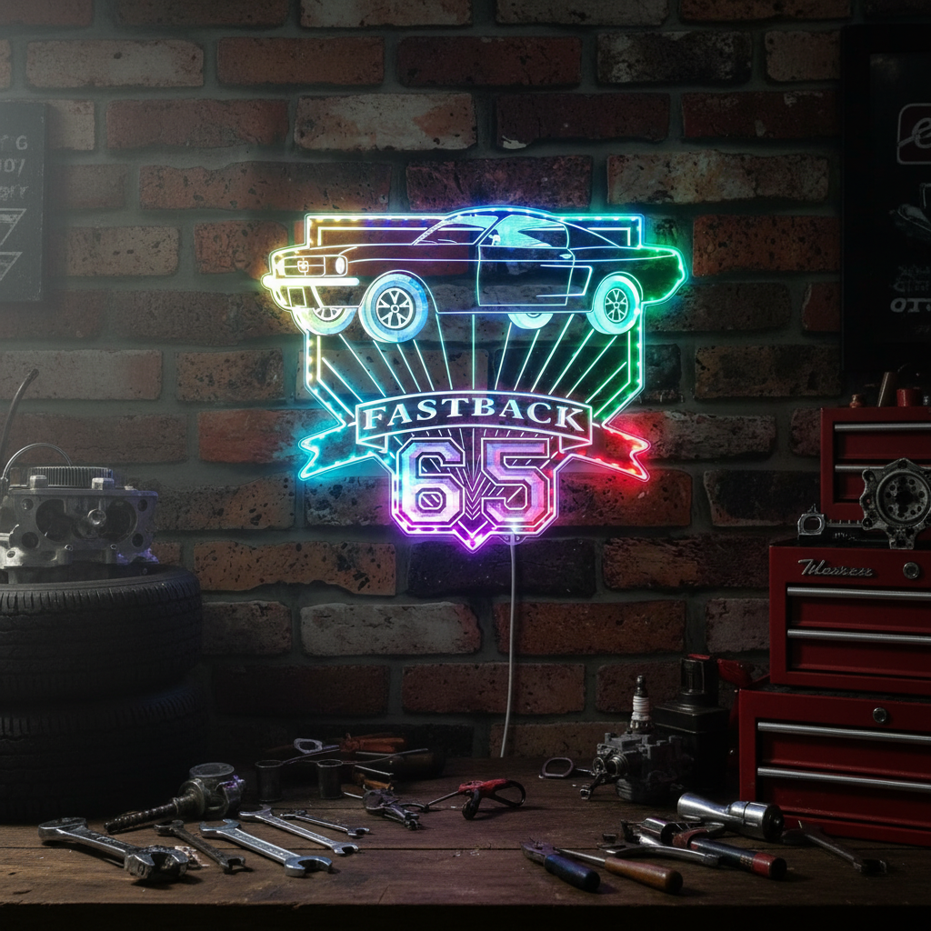 Nhra Drag Racing Neon LED Sign with Dynamic RGB Colors