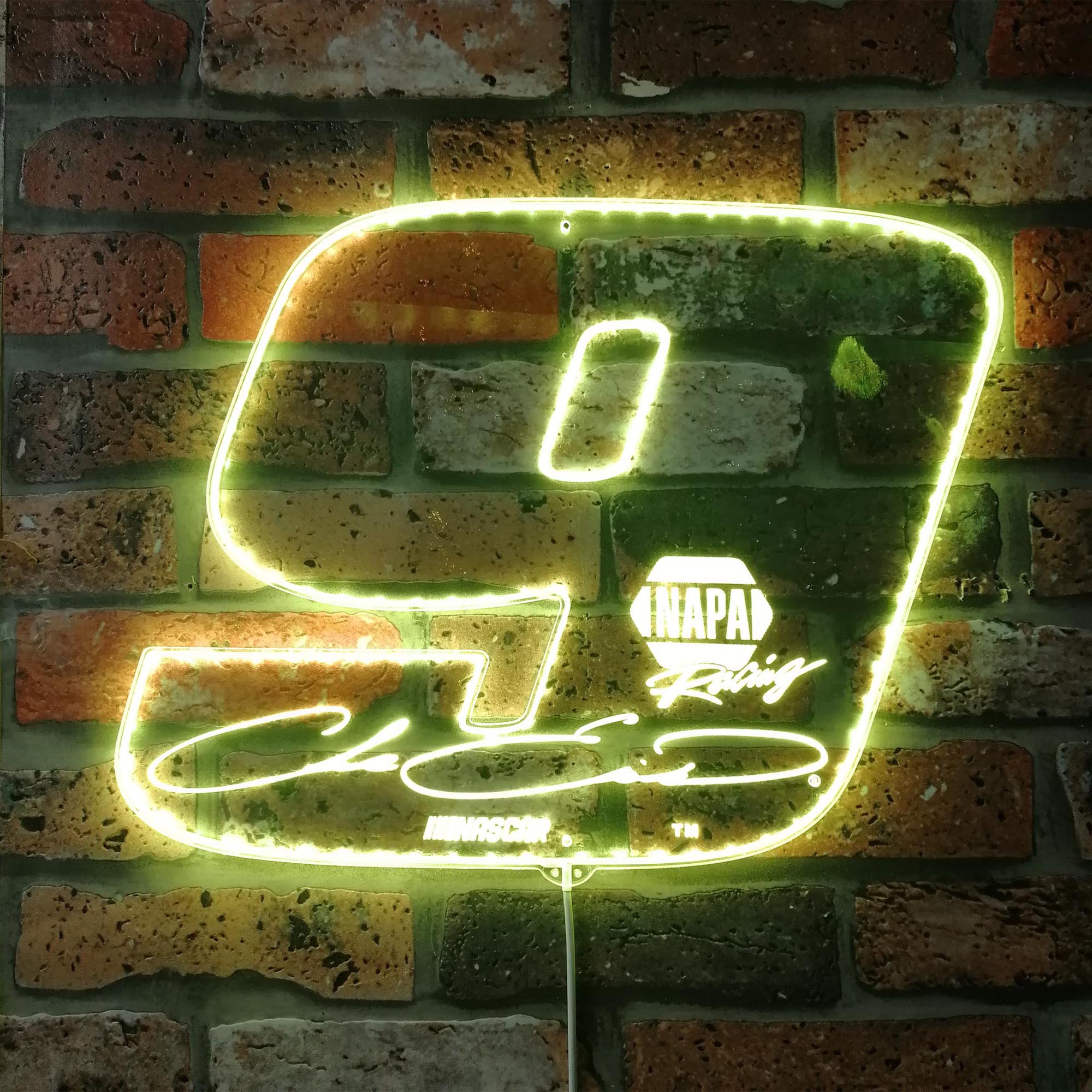 Chase Elliott #9 Large Number Dynamic RGB Edge Lit LED Sign