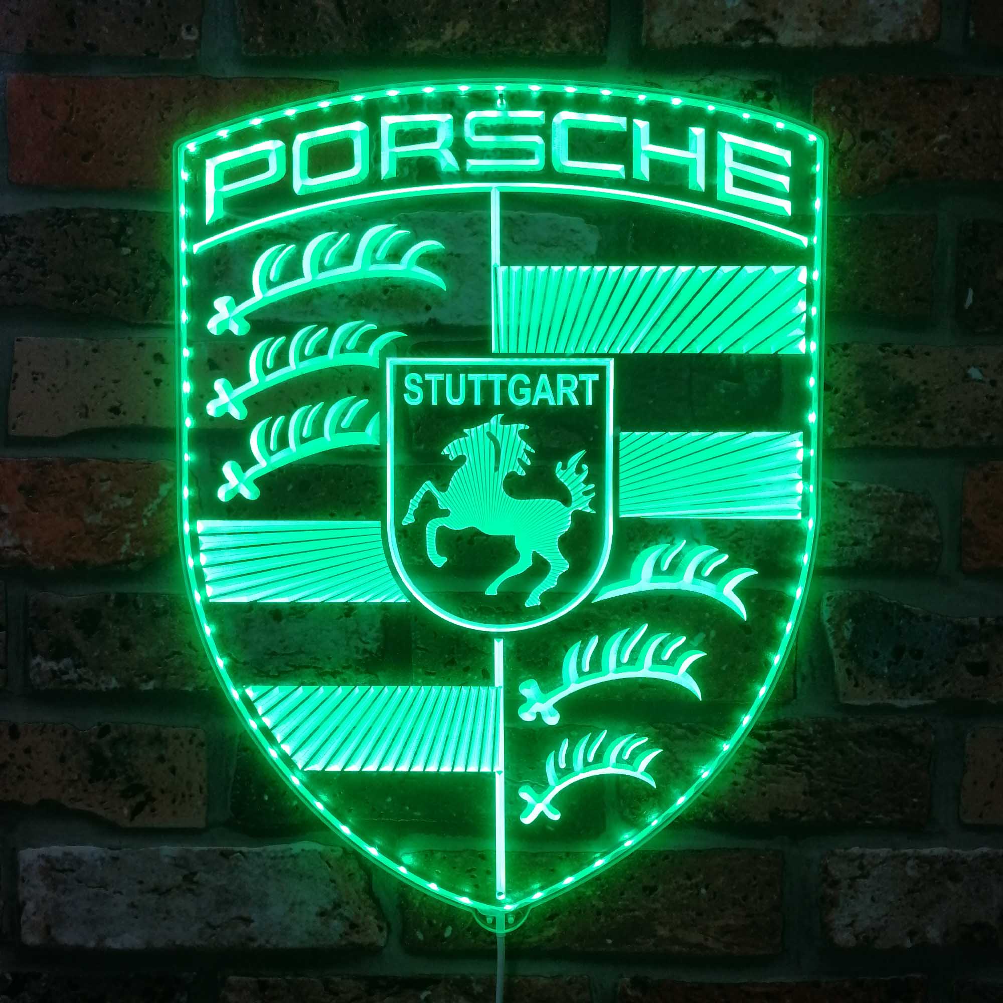 Porsche Dynamic RGB Edge Lit LED Sign