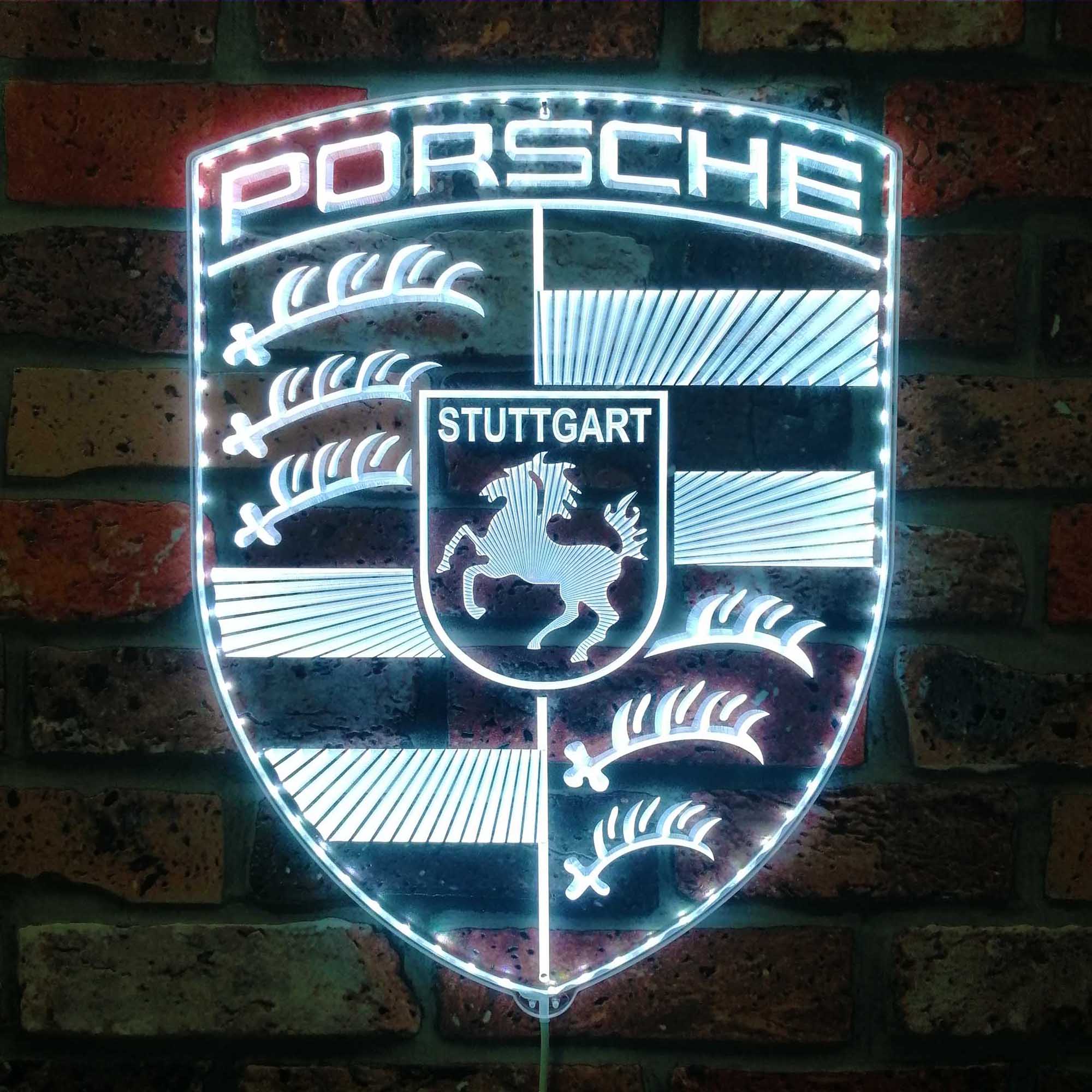 Porsche Dynamic RGB Edge Lit LED Sign