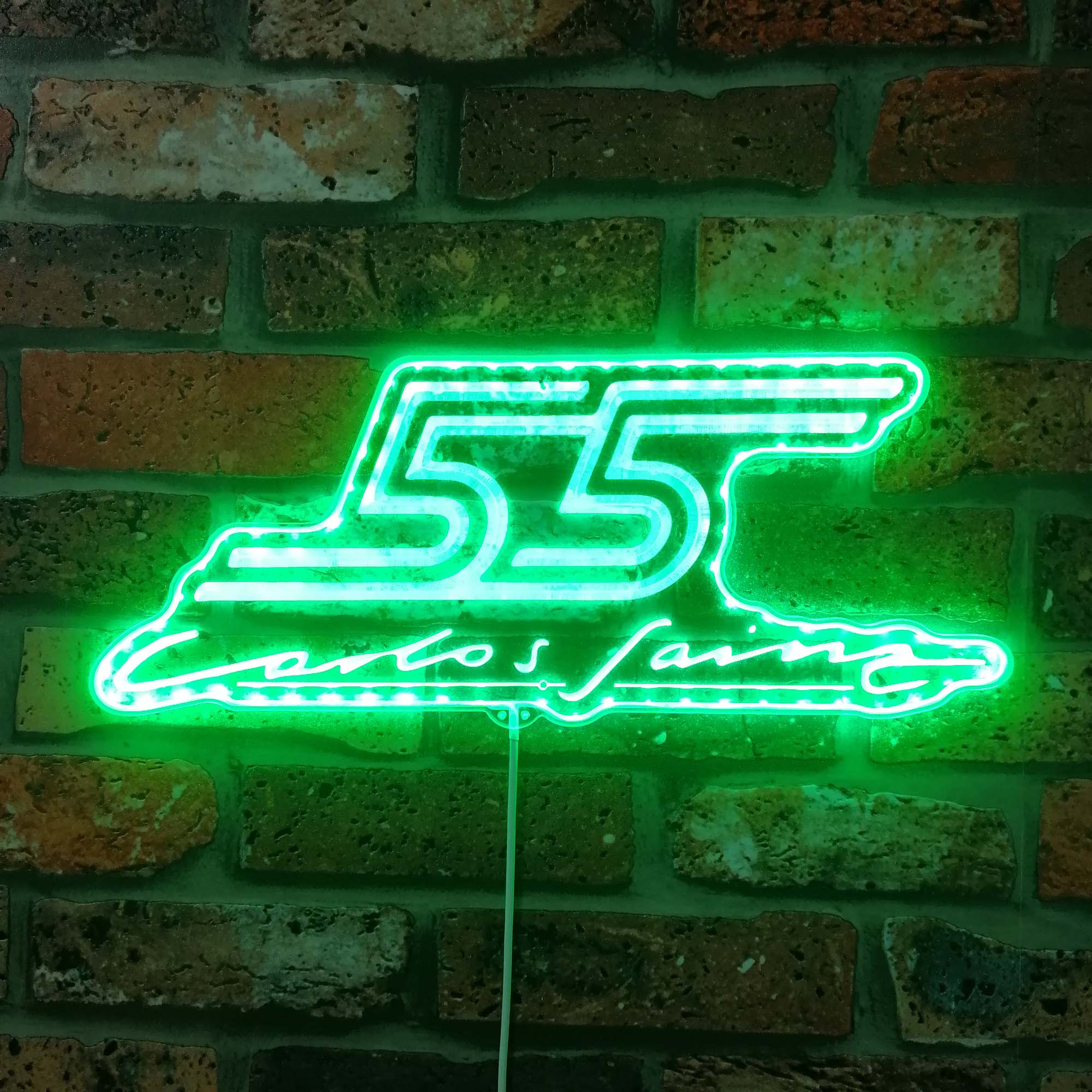 F1 Carlo Sainz 55 Dynamic RGB Edge Lit LED Sign