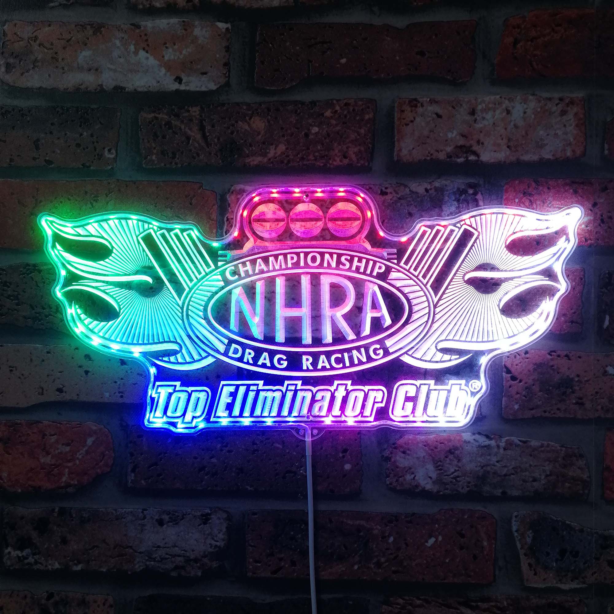 Nhra Drag Racing Dynamic RGB Edge Lit LED Sign