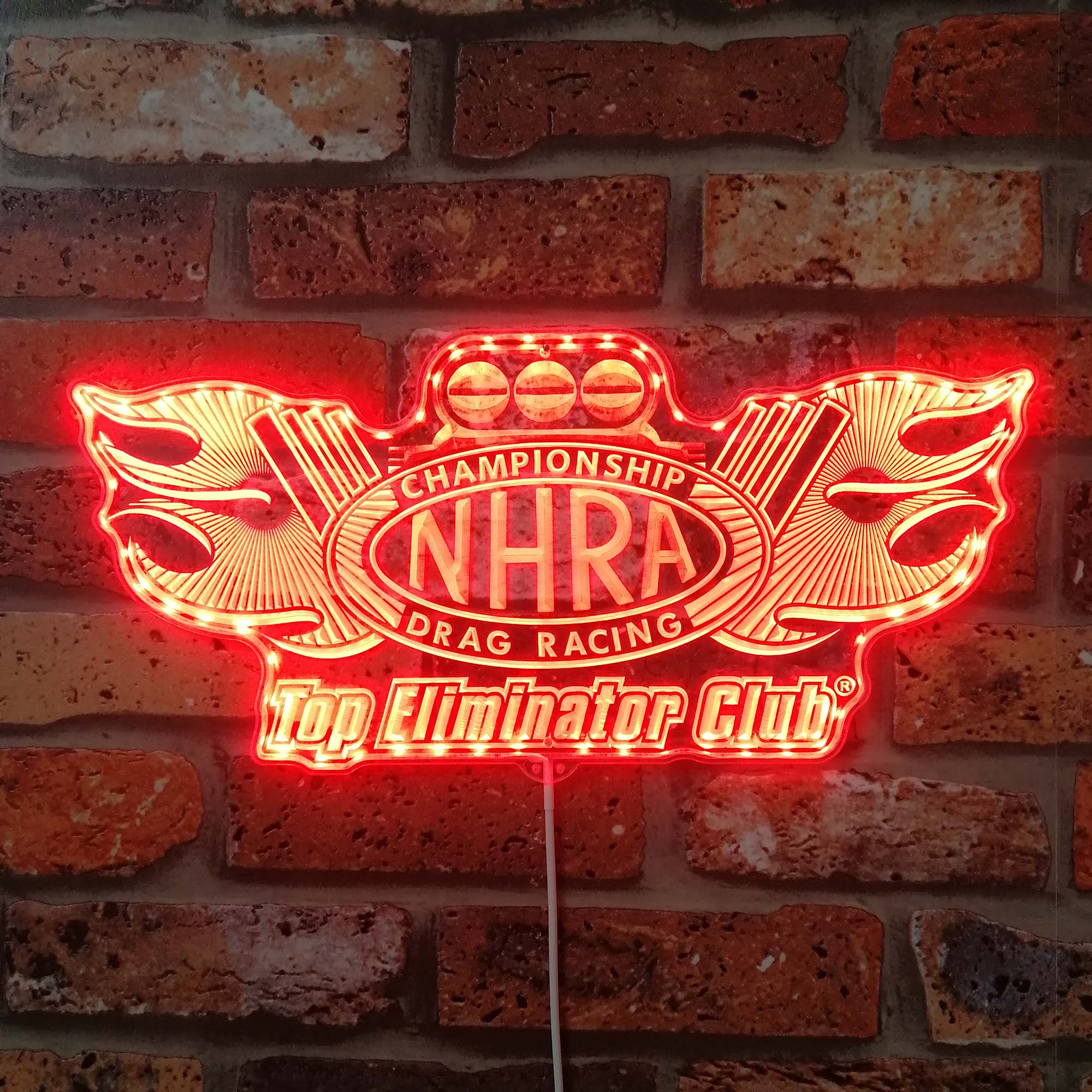 Nhra Drag Racing Dynamic RGB Edge Lit LED Sign | PROLEDSIGN