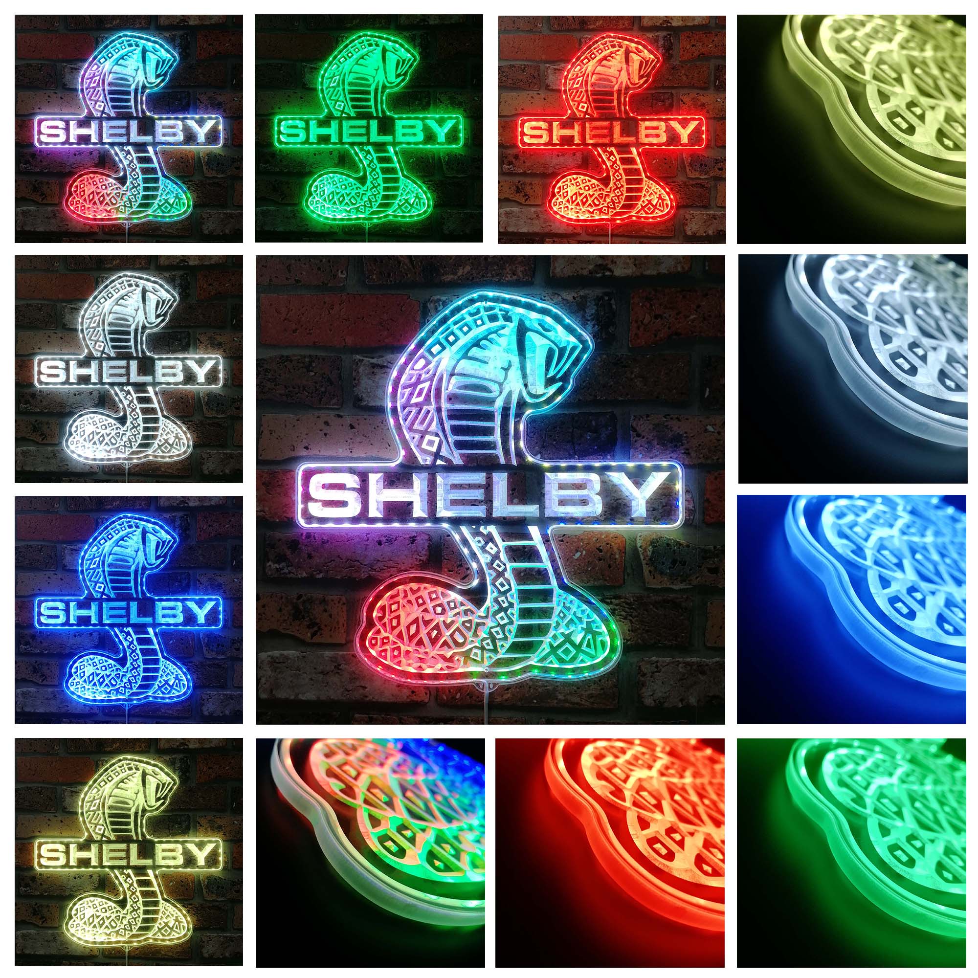 Shelby Dynamic RGB Edge Lit LED Sign