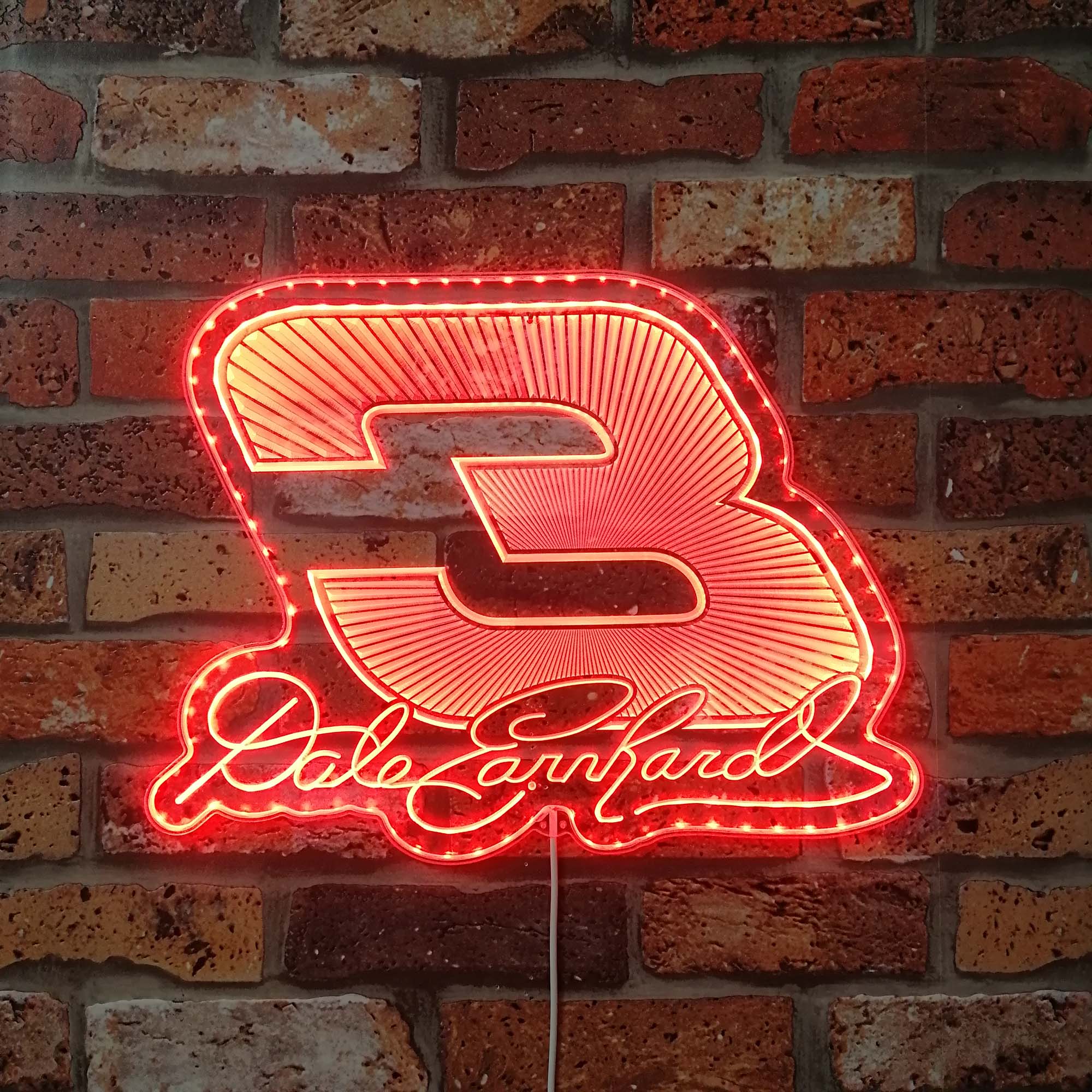 Dale Earnhardt Neon Neon LED Sign with Dynamic RGB Colors