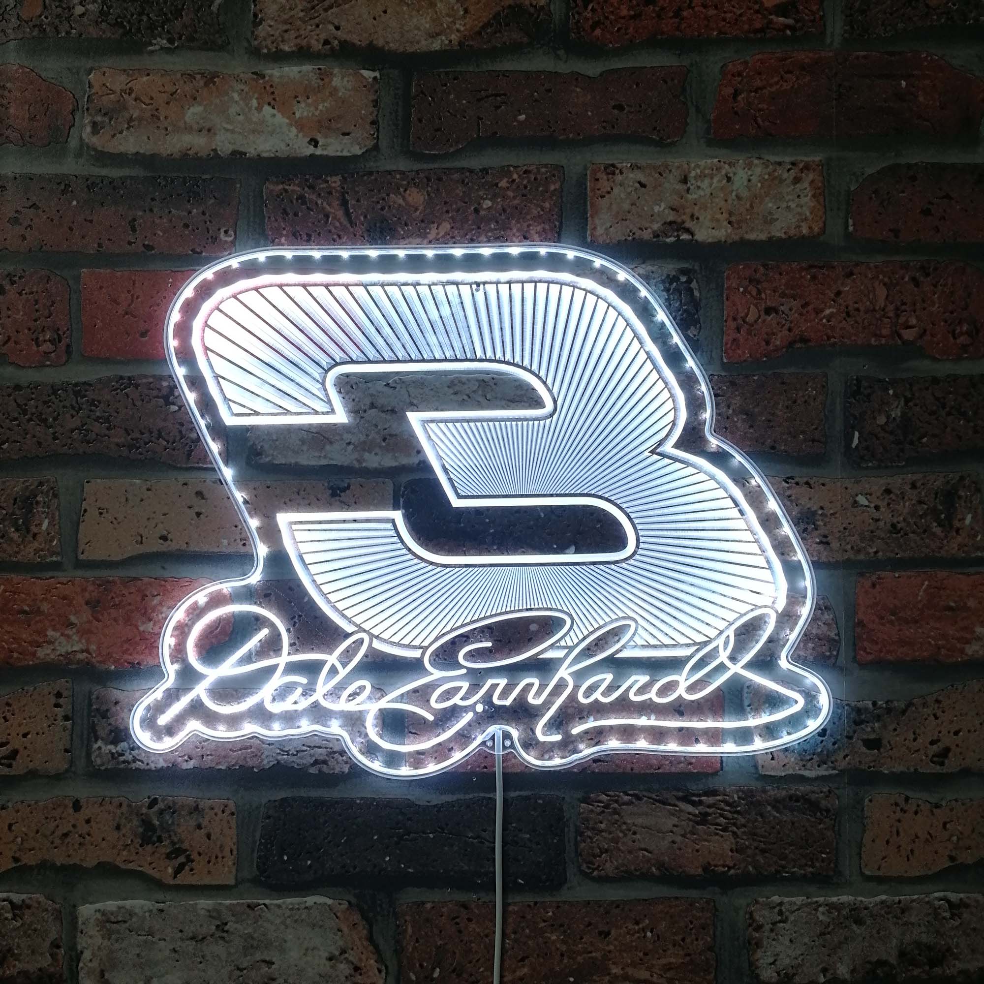 Dale Earnhardt Neon Neon LED Sign with Dynamic RGB Colors