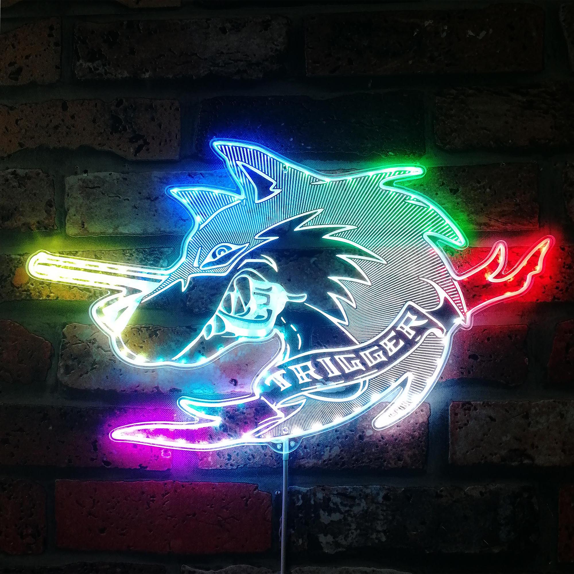 AC7 Trigger Dynamic RGB Edge Lit LED Sign