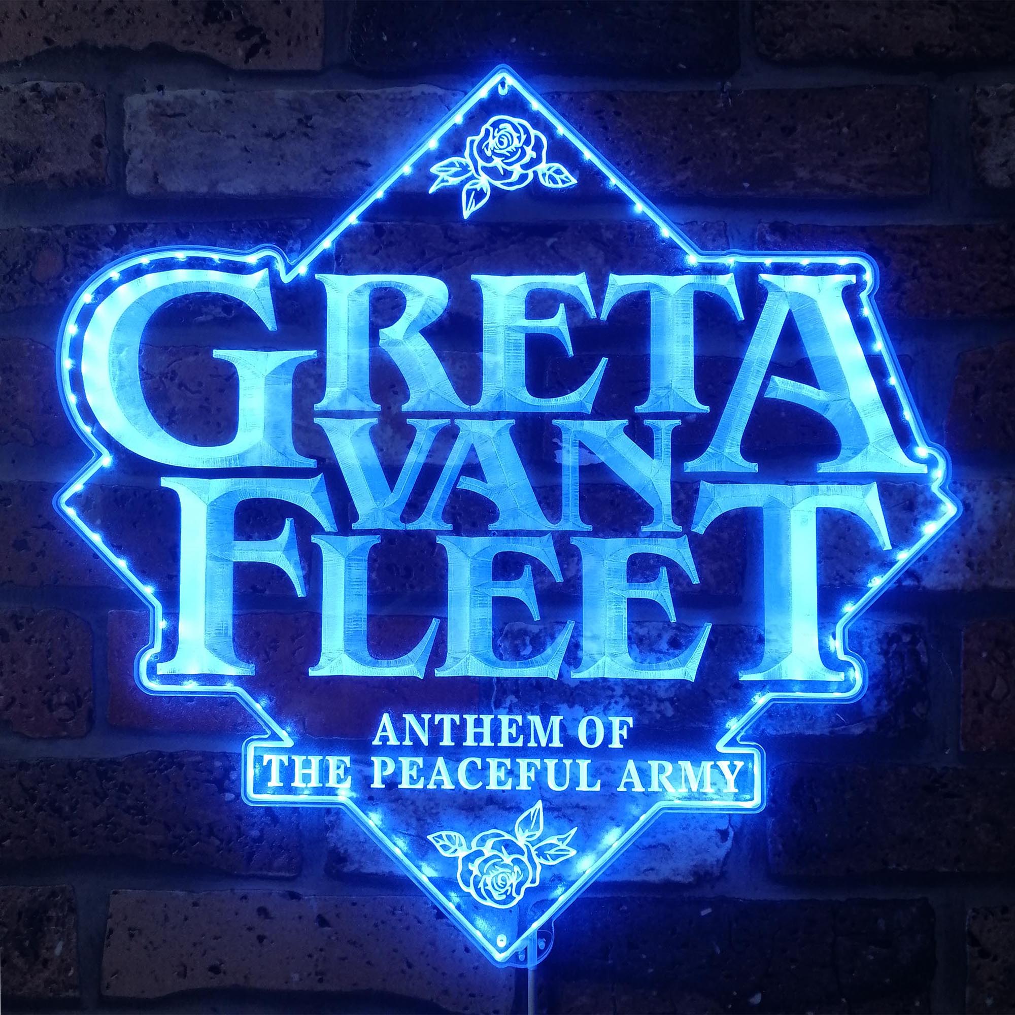 Greta Van Fleet Dynamic RGB Edge Lit LED Sign