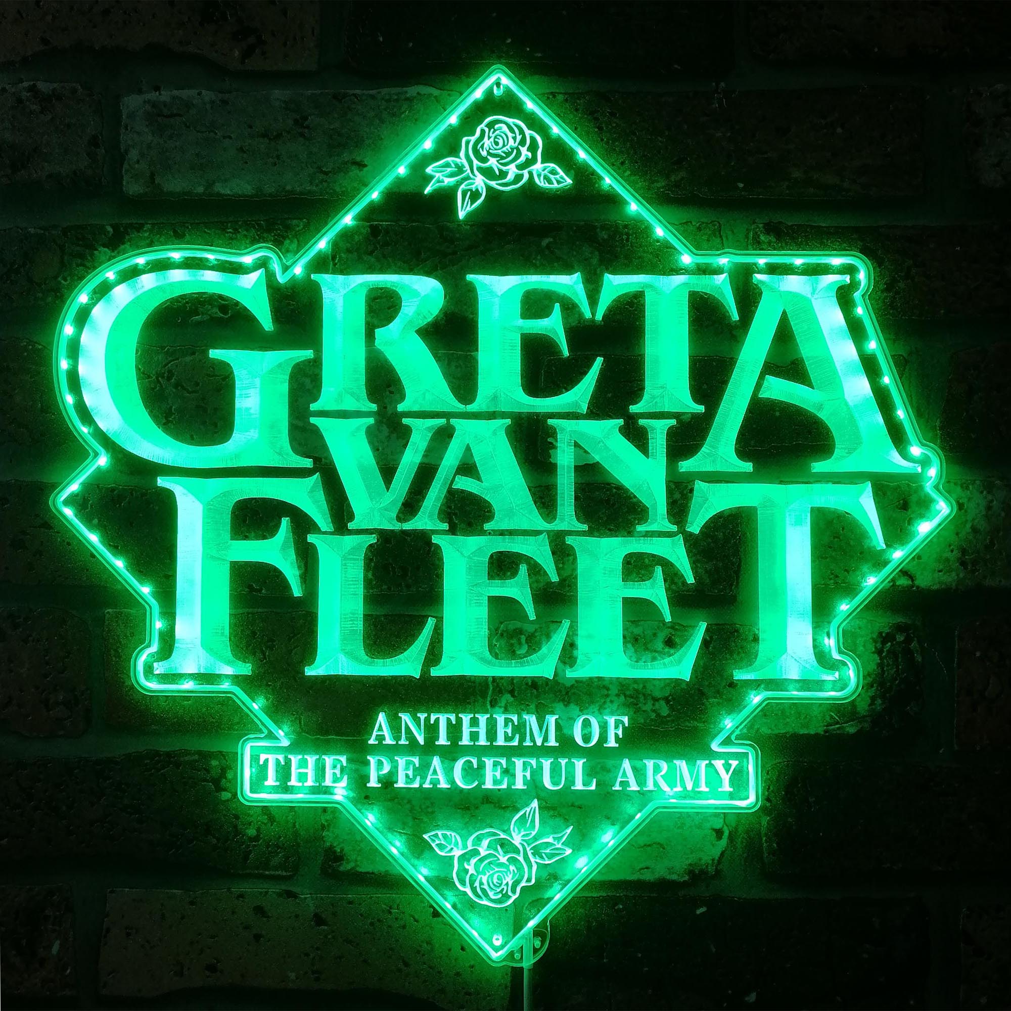 Greta Van Fleet Dynamic RGB Edge Lit LED Sign